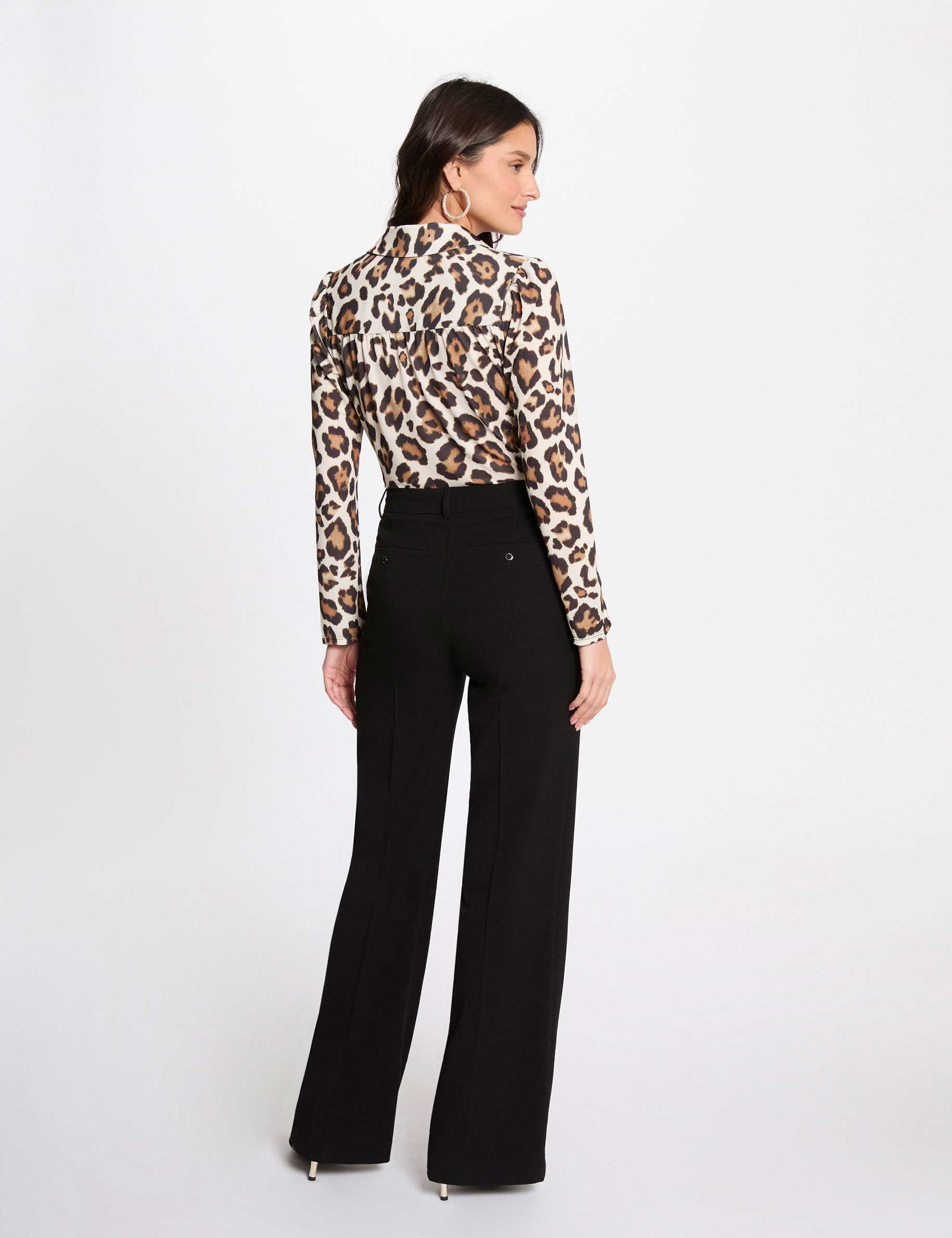 top manches longues imprime multicolore femme Top manches longues imprimé multicolore femme
