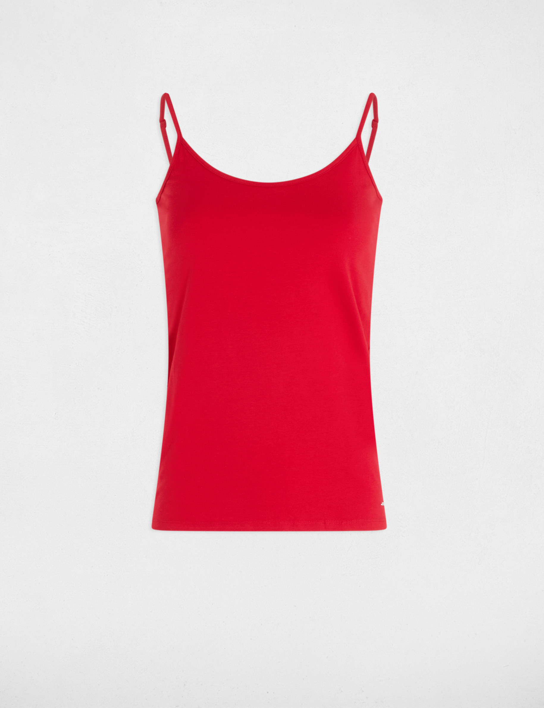 hemdje met smalle bandjes rood vrouw Hemdje met smalle bandjes rood vrouw