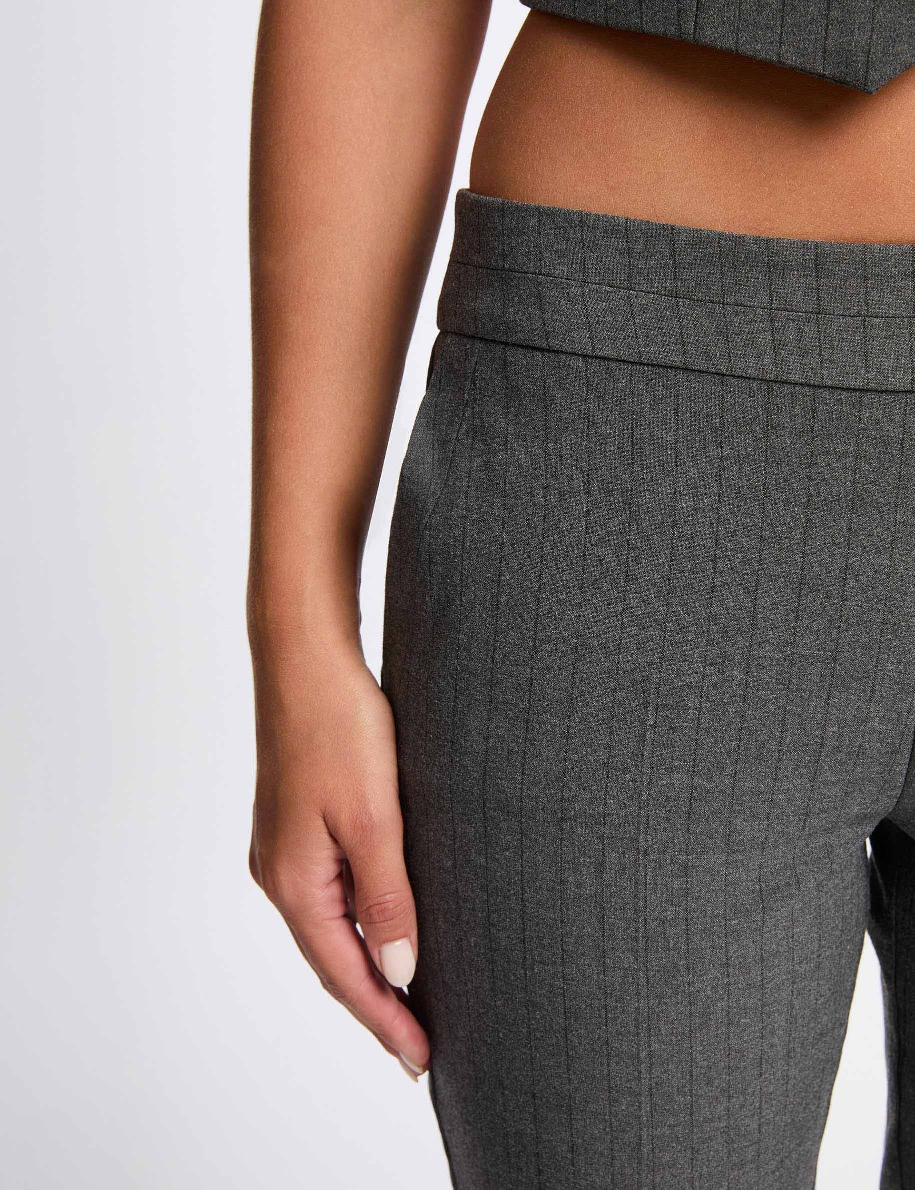 slim fit broek mediumgrijs vrouw Slim-fit broek mediumgrijs vrouw