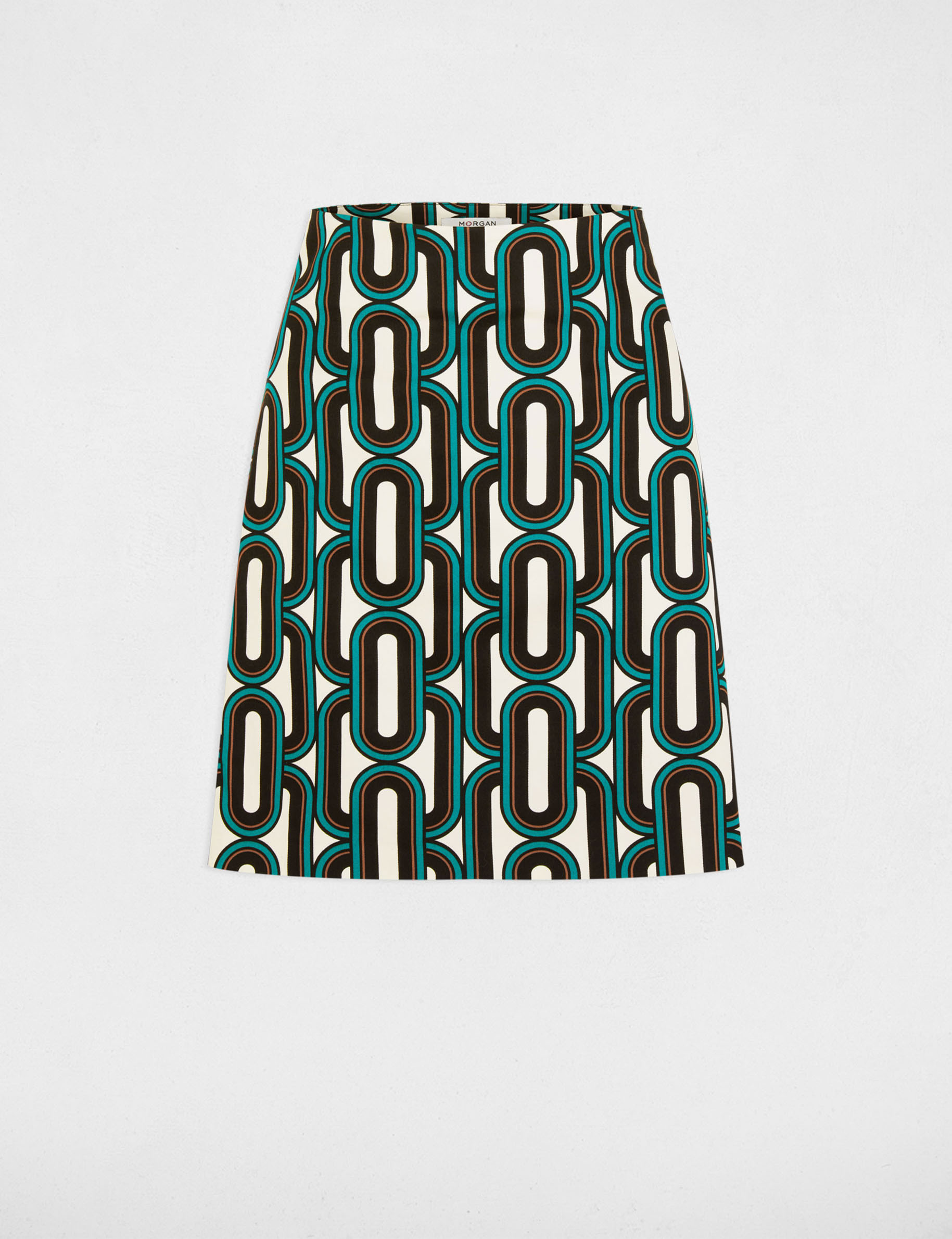 korte rok met print meerkleurig vrouw Korte rok met print meerkleurig vrouw