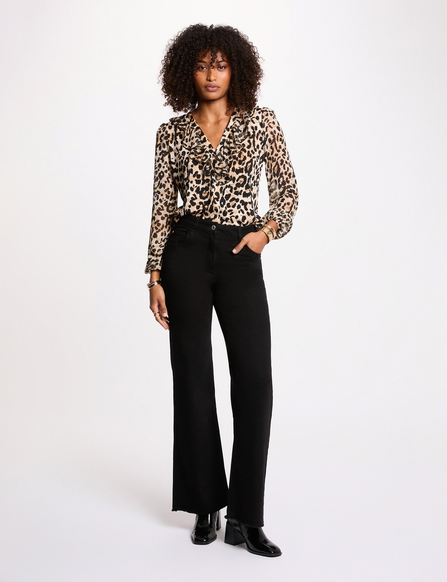 v hals t shirt van voile meerkleurig vrouw V-hals t-shirt van voile meerkleurig vrouw