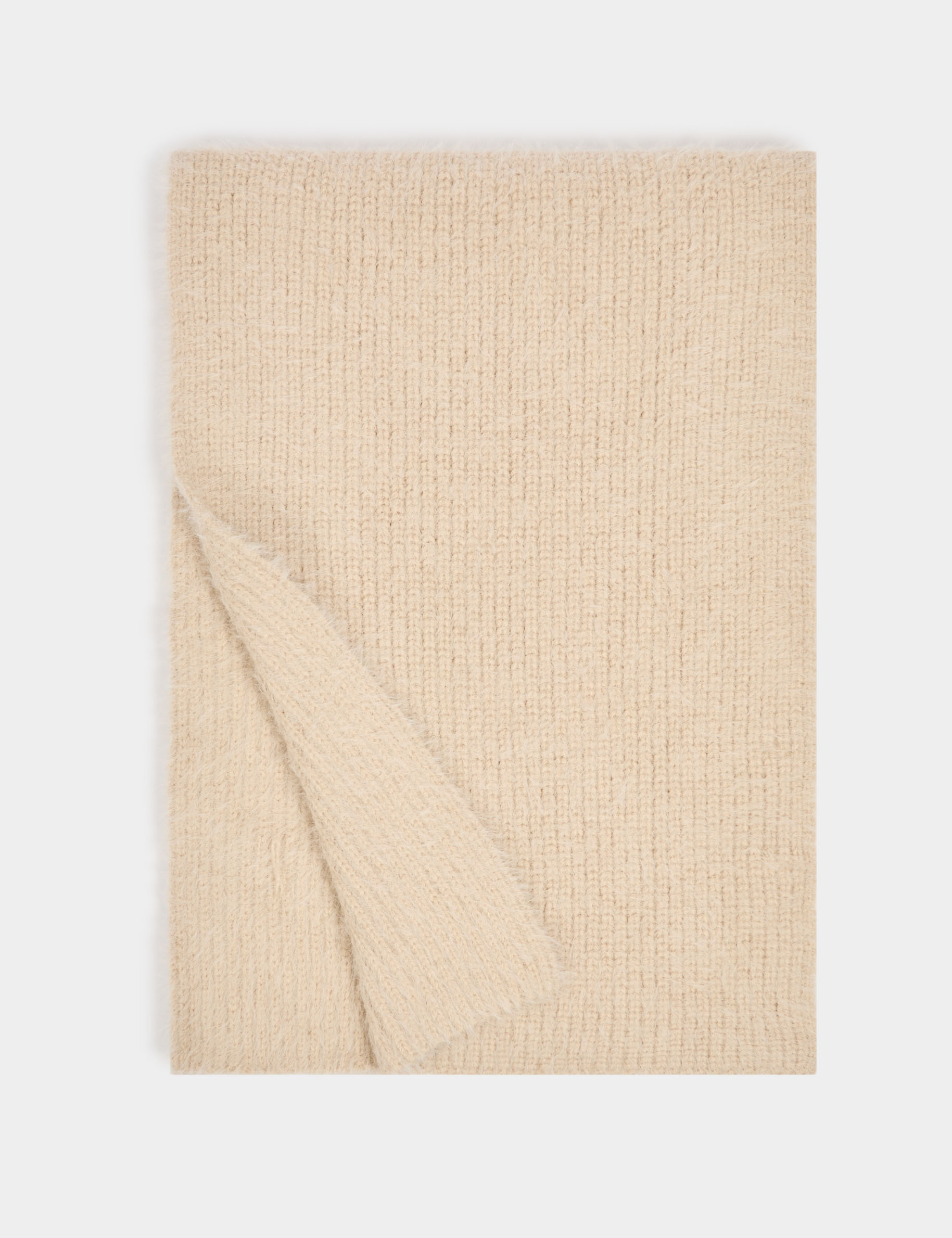 shaggy sjaal beige vrouw Shaggy sjaal beige vrouw