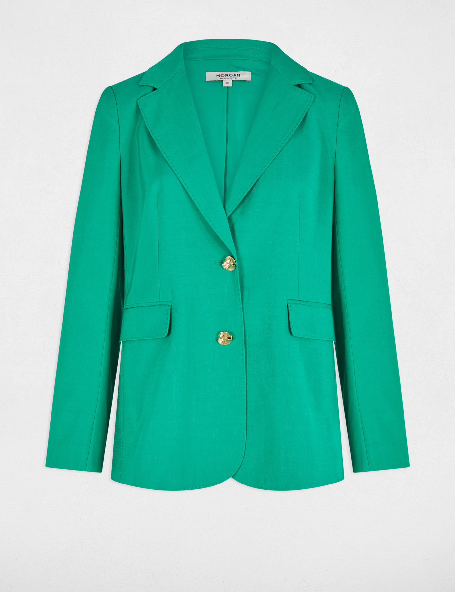 blazer fluide vert emeraude femme Blazer fluide vert émeraude femme