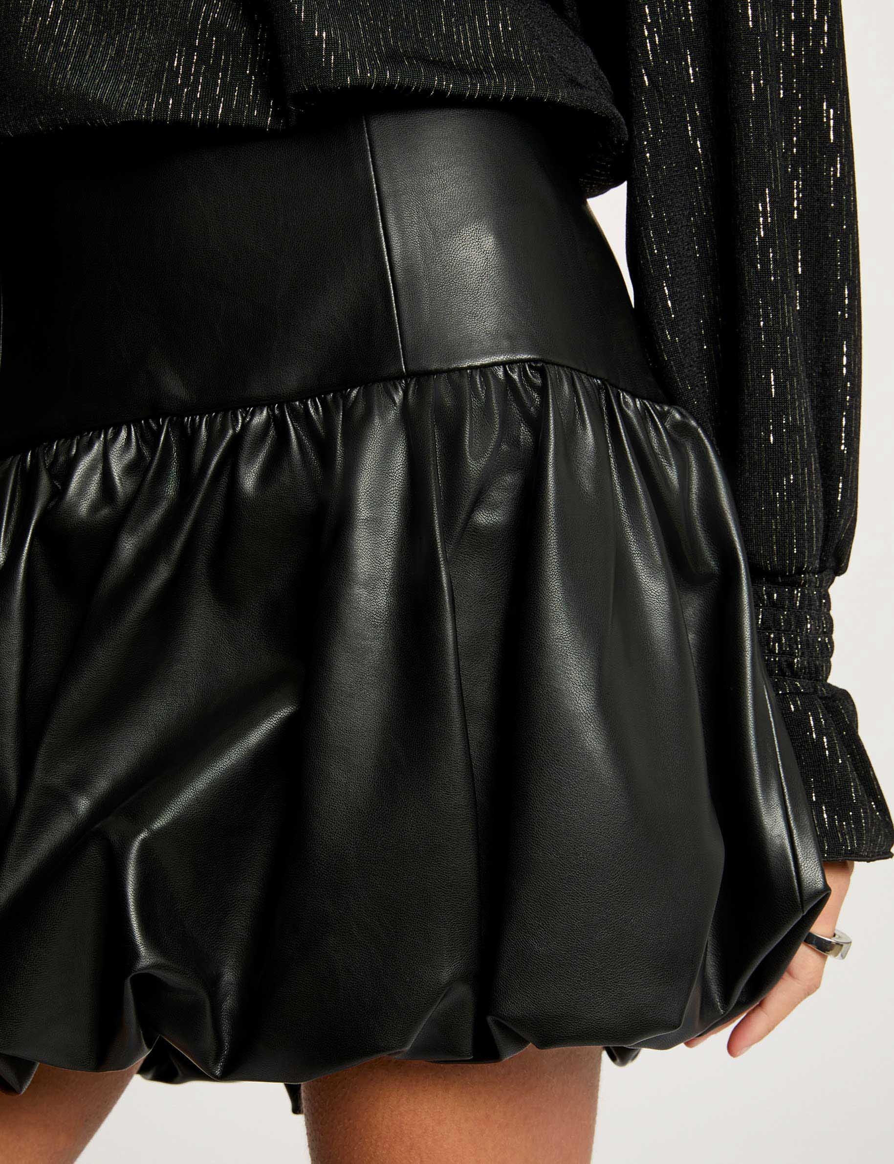 Jupe courte ajustée noir femme