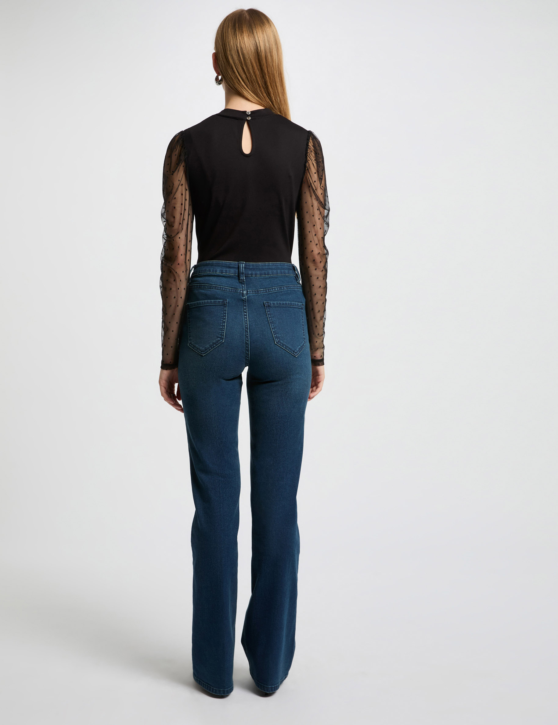 t shirt manches longues noir femme T-shirt manches longues noir femme