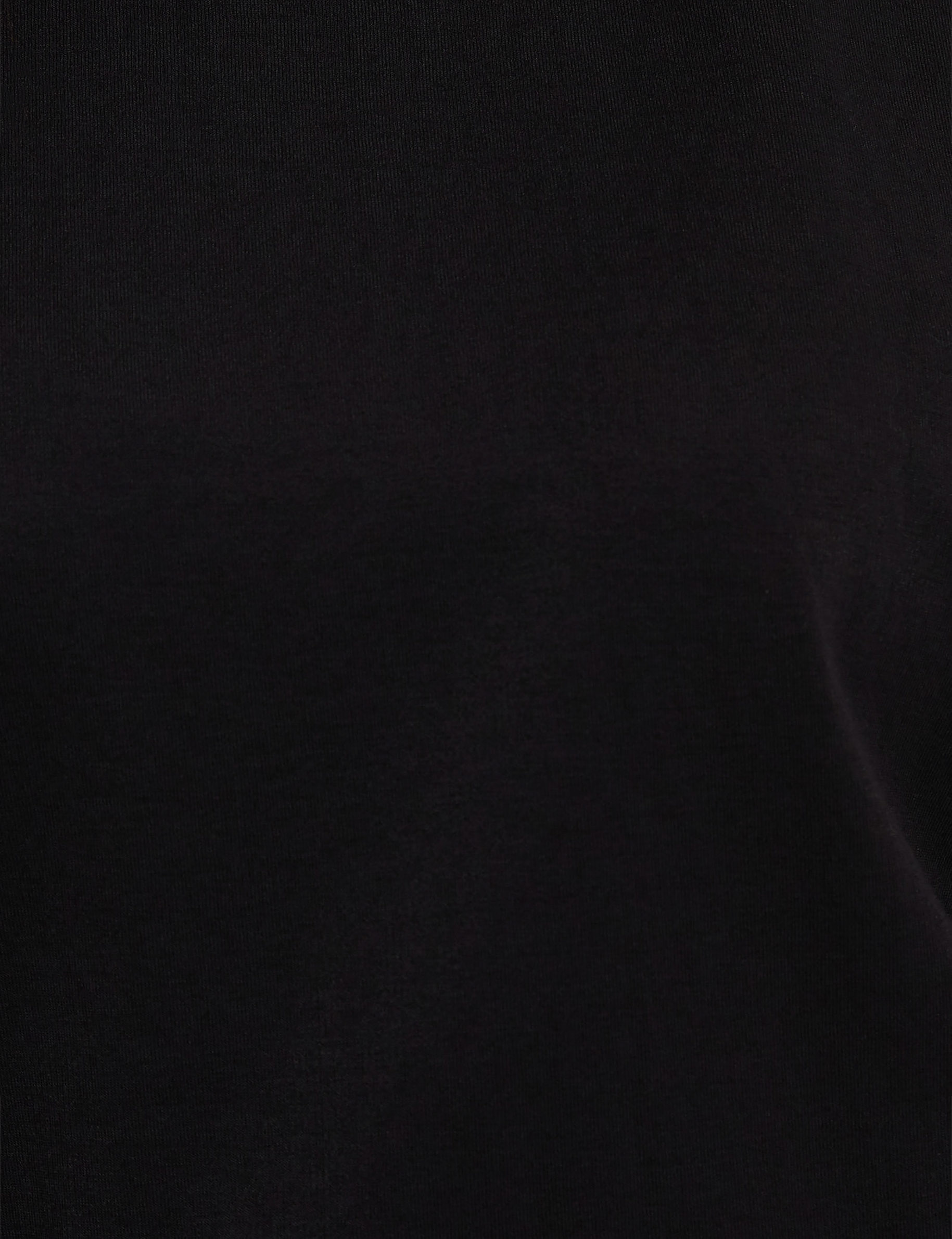 T-shirt col rond noir femme