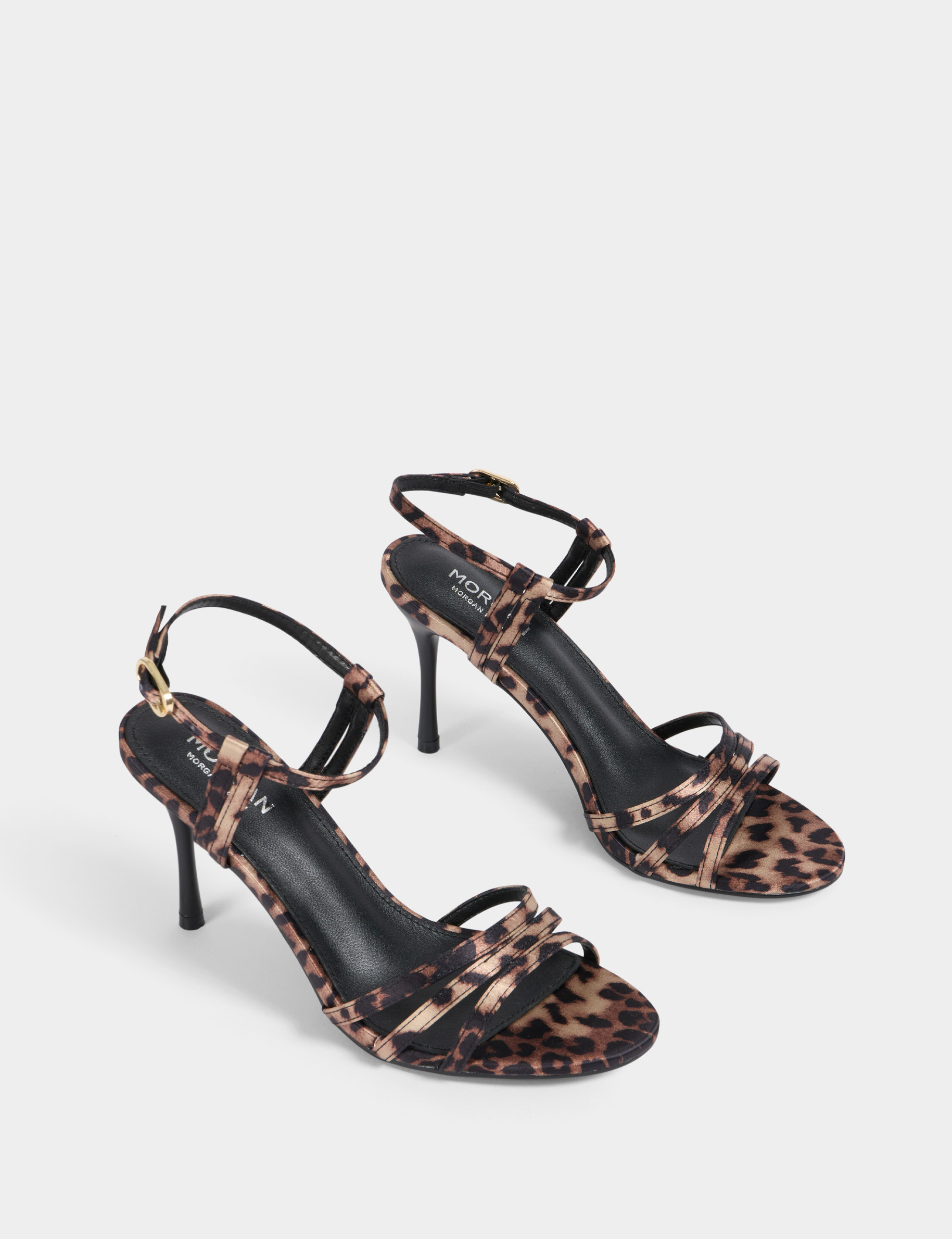 sandales a talons imprimees multicolore femme Sandales à talons imprimées multicolore femme