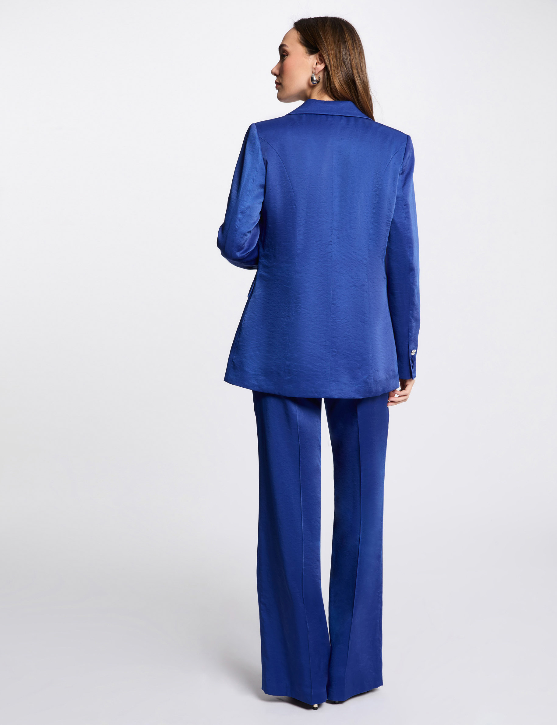 blazer suedine bleu electrique femme Blazer suédine bleu electrique femme