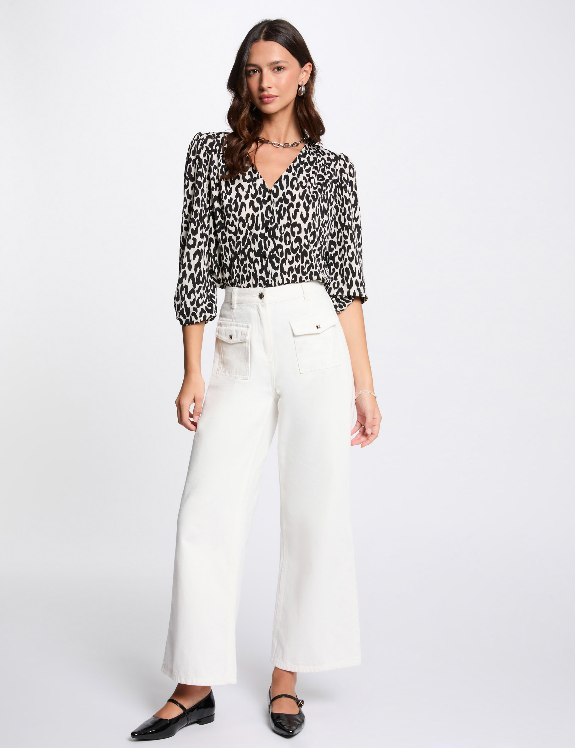 chemise manches longues blanc femme Chemise manches longues blanc femme