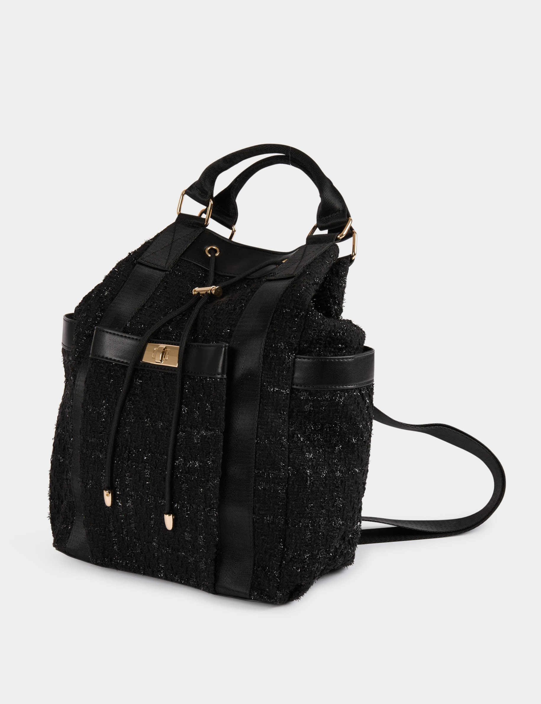 sac a dos tweed noir femme Sac à dos tweed noir femme