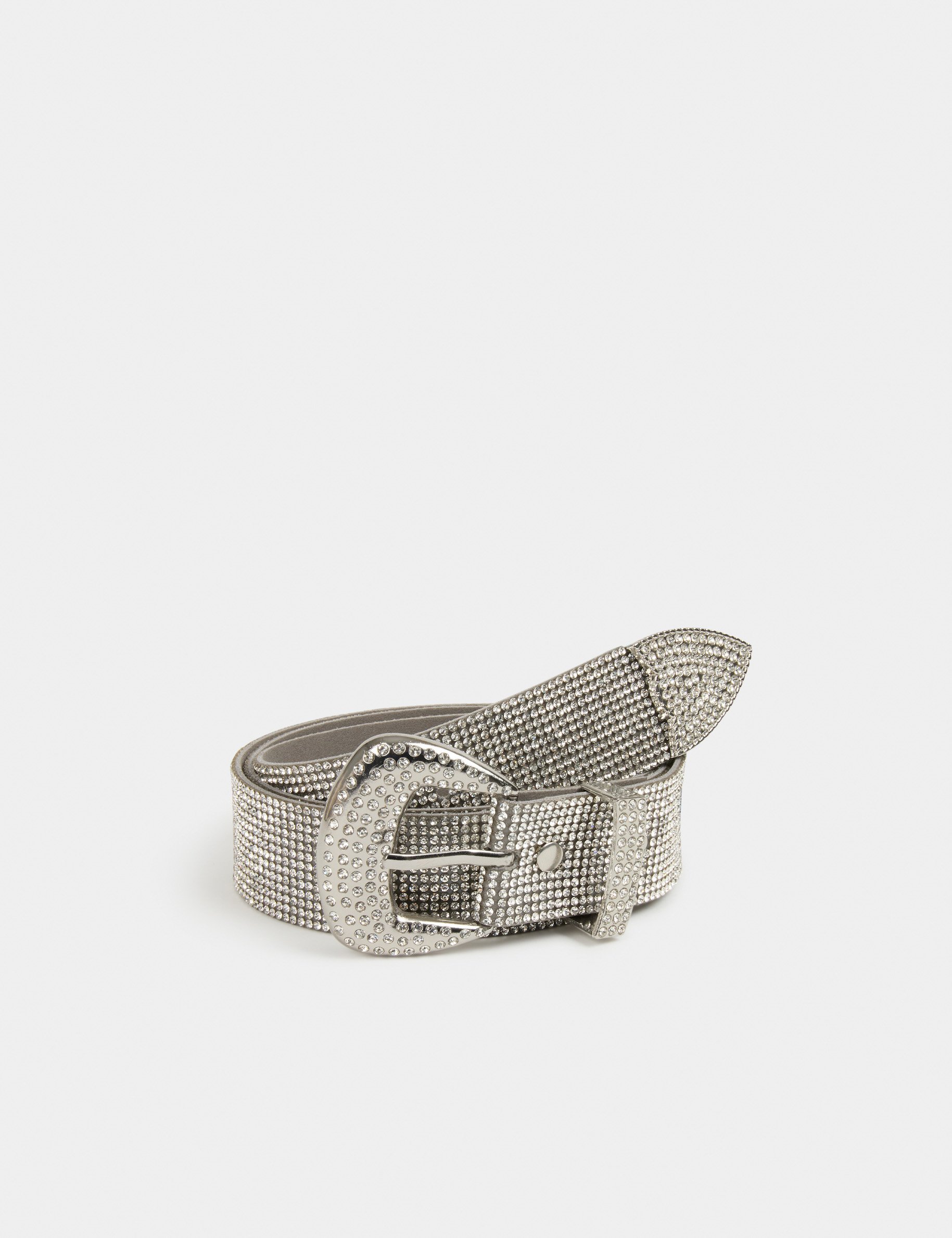 ceinture avec strass couleur argent femme Ceinture avec strass couleur argent femme