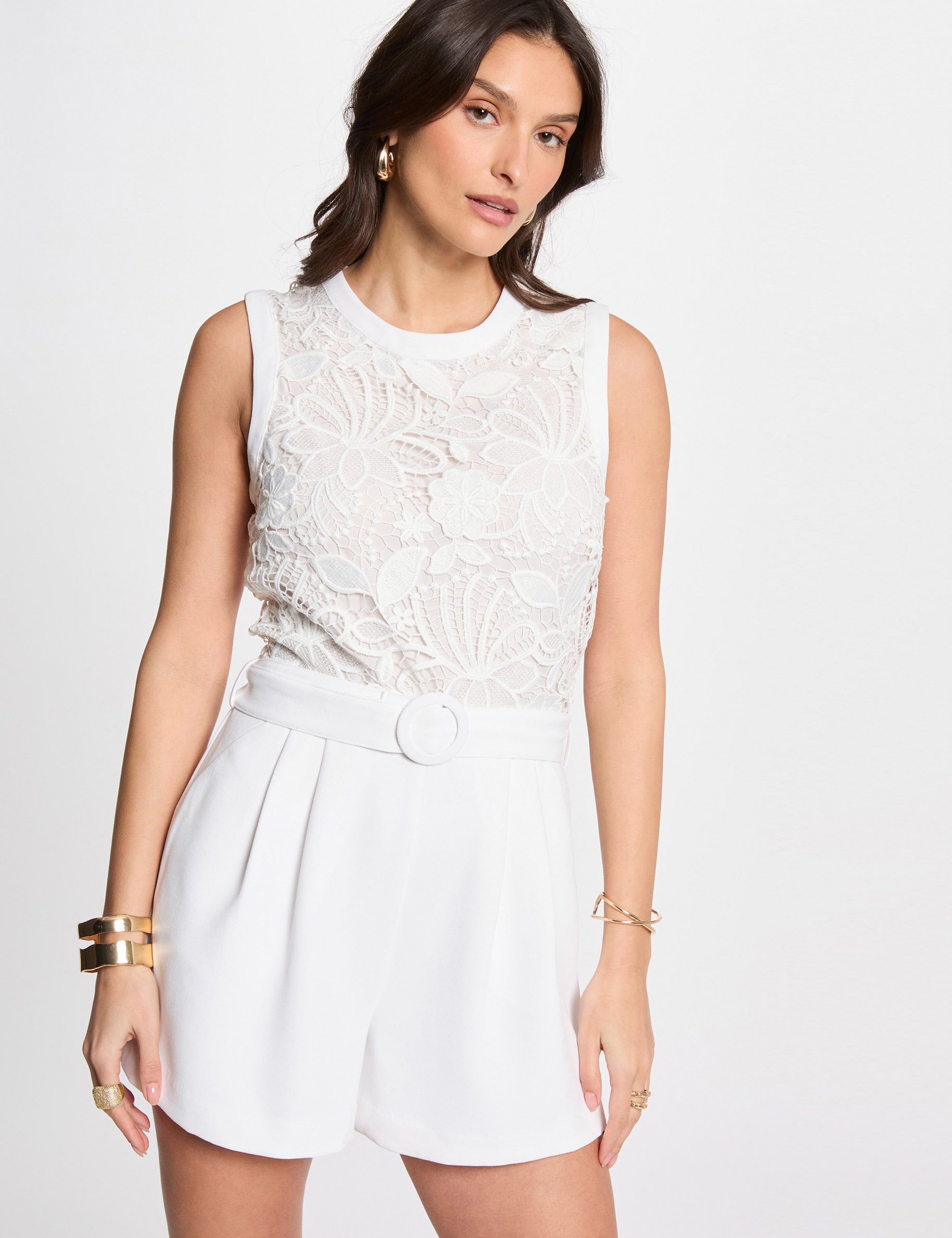combishort dentelle blanc femme Combishort dentelle blanc femme