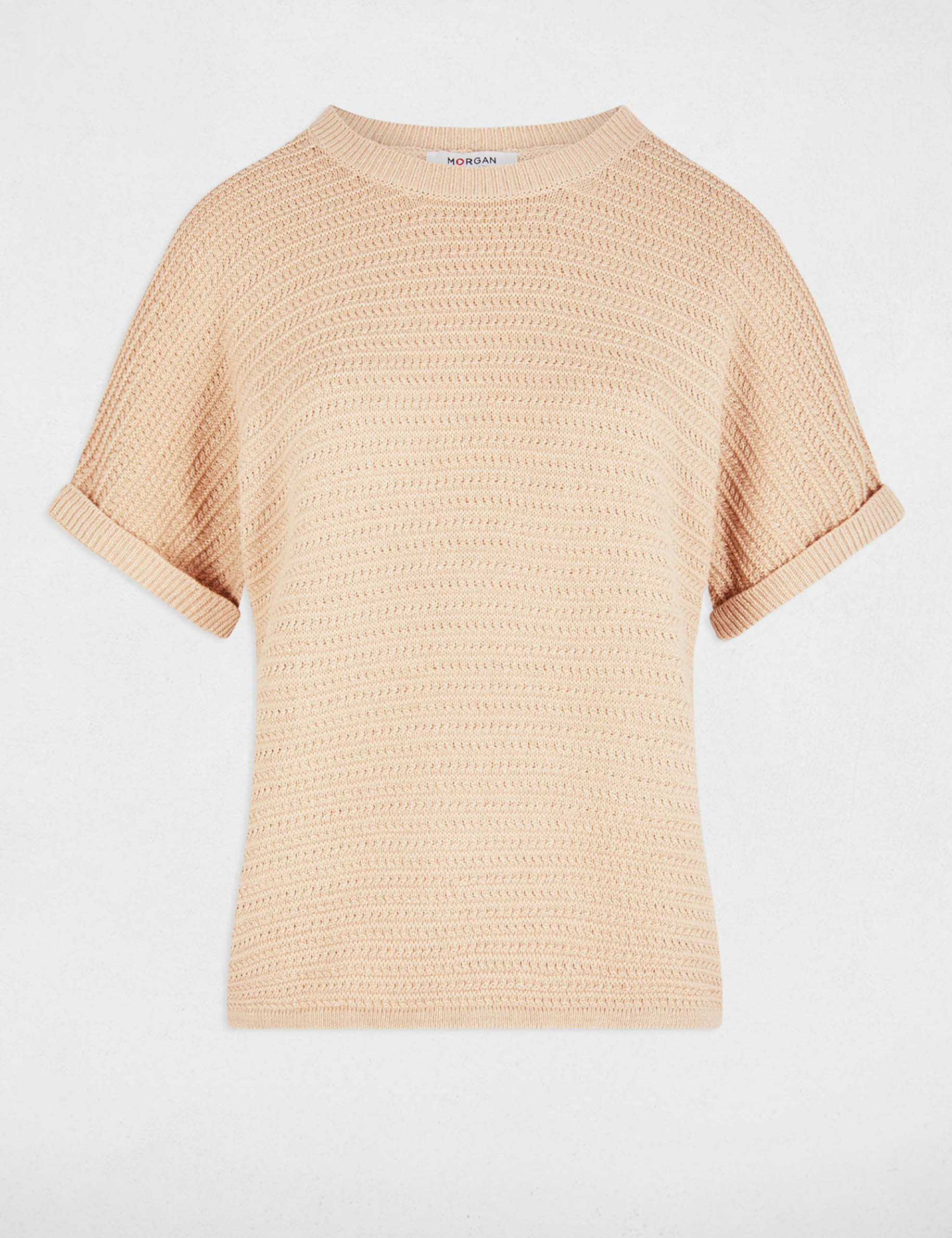 pull manches courtes beige femme Pull manches courtes beige femme