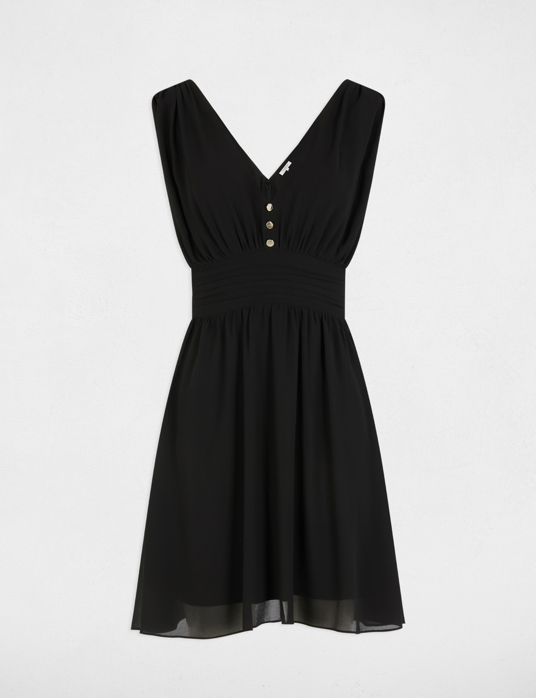 robe courte evasee fluide noir femme Robe courte évasée fluide noir femme