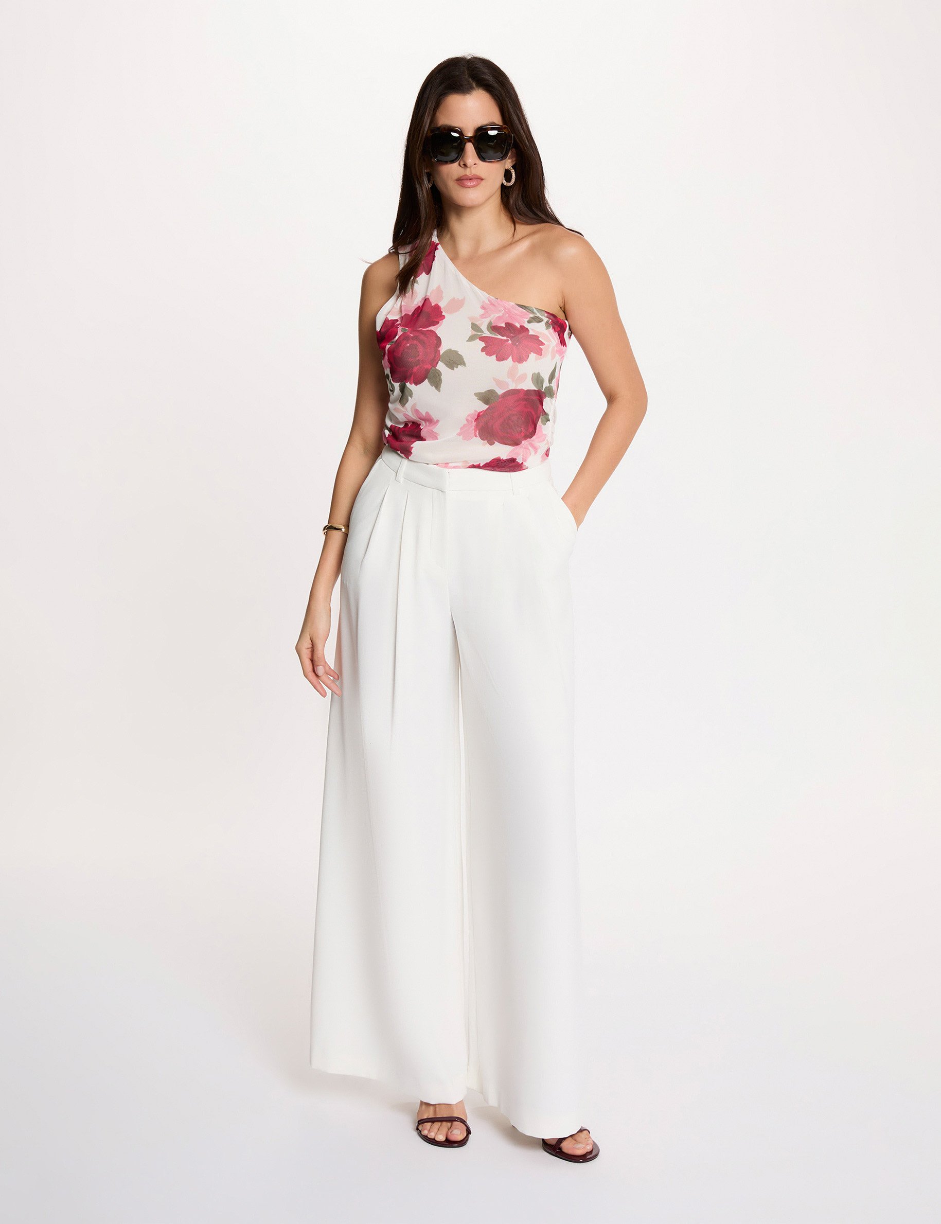 T-shirt sans manches multicolore femme