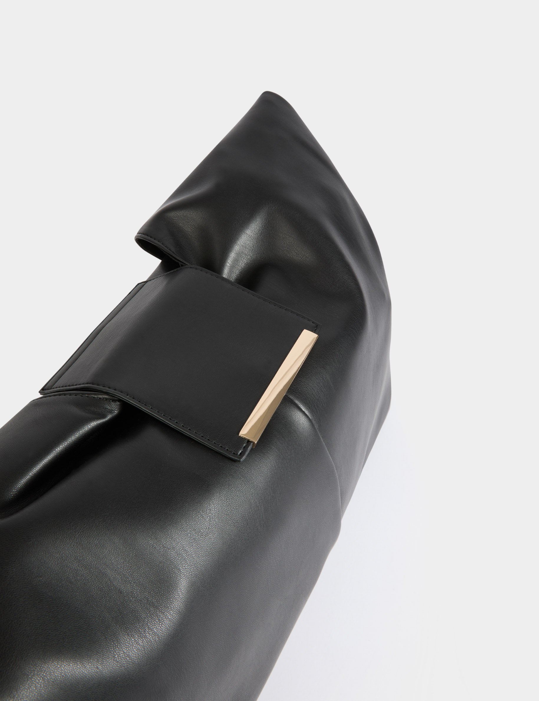 sac demi lune a noeuds noir femme Sac demi-lune à noeuds noir femme