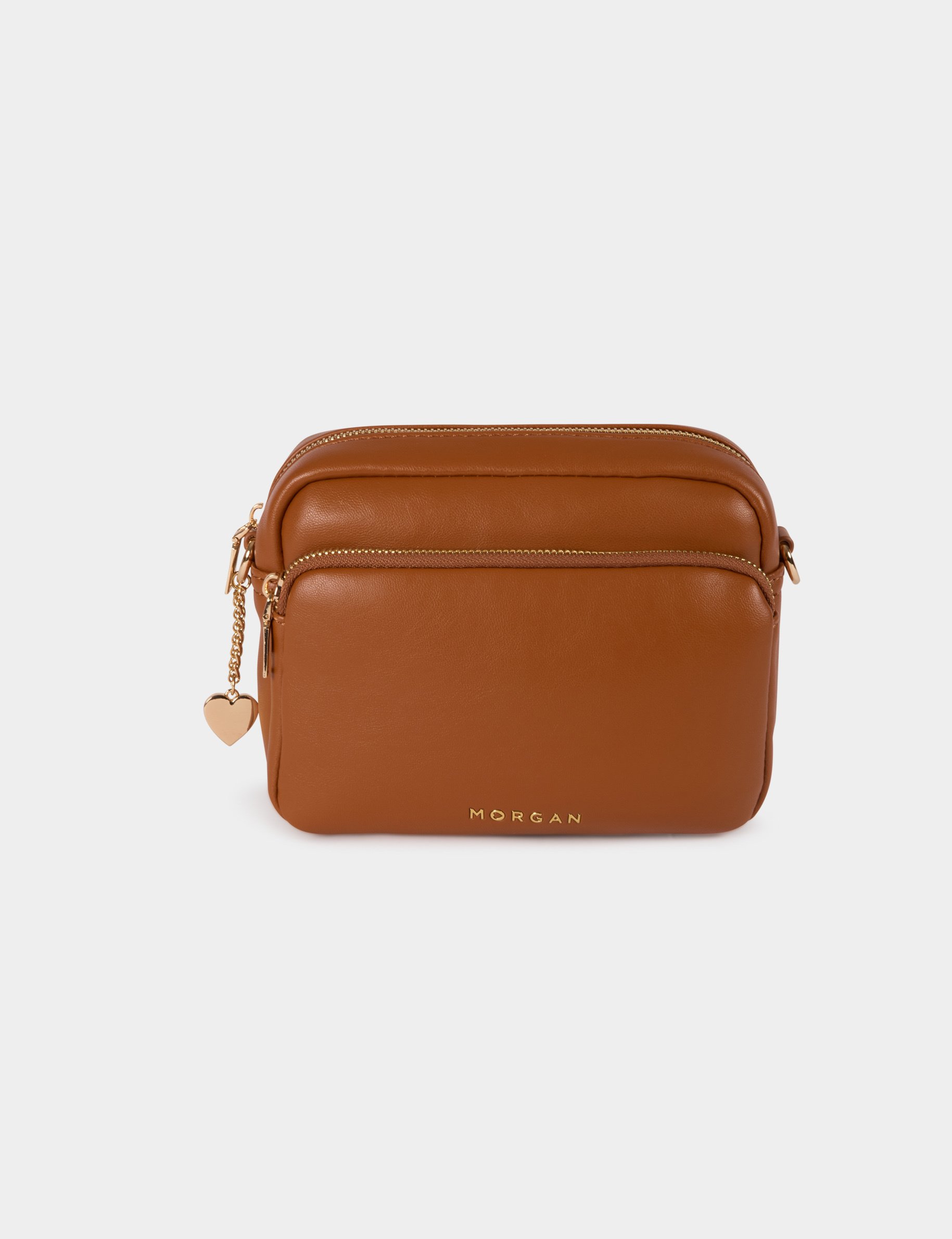 Sac bandouli&egrave;re similicuir camel femme