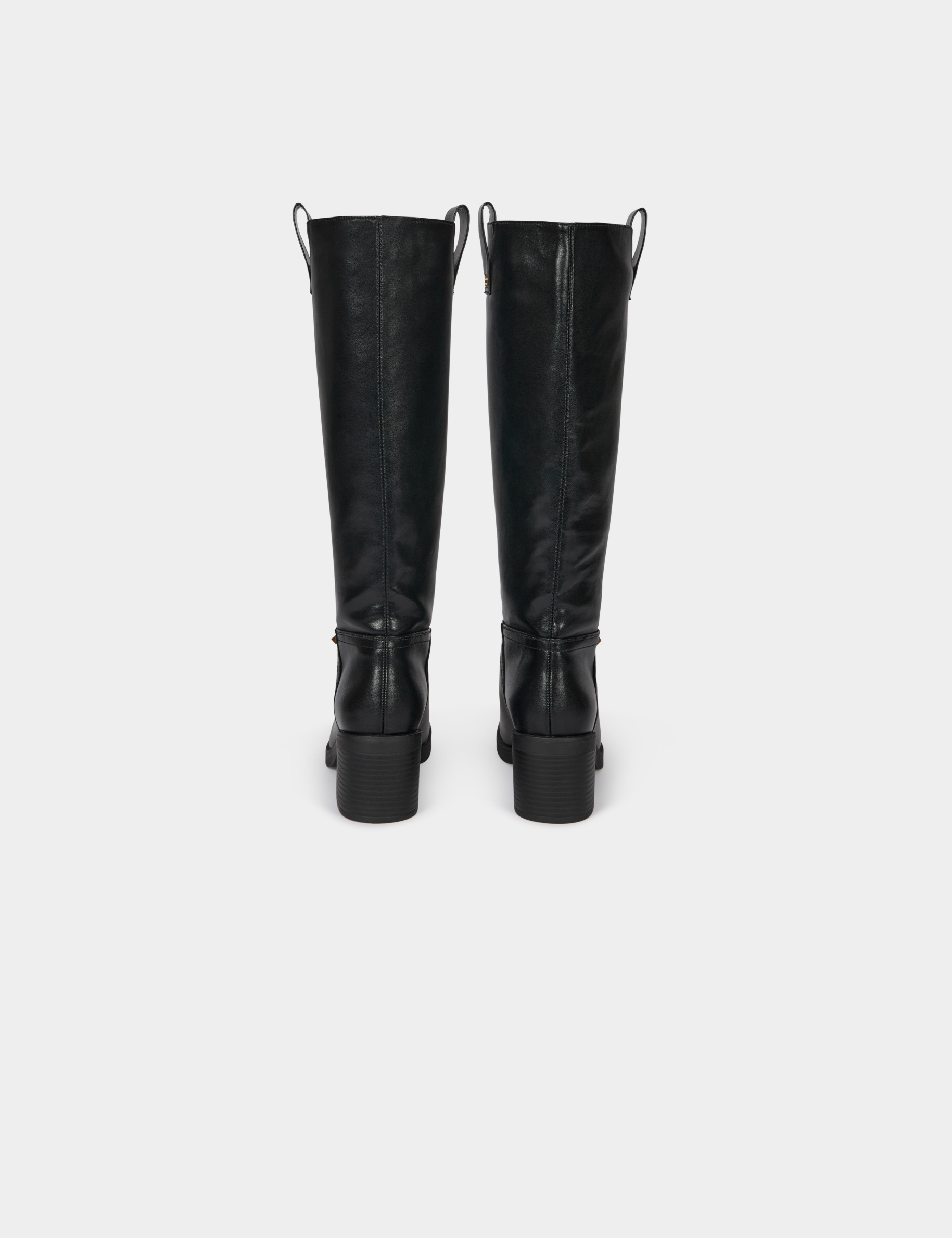 botte a talon similicuir noir femme Botte à talon similicuir noir femme