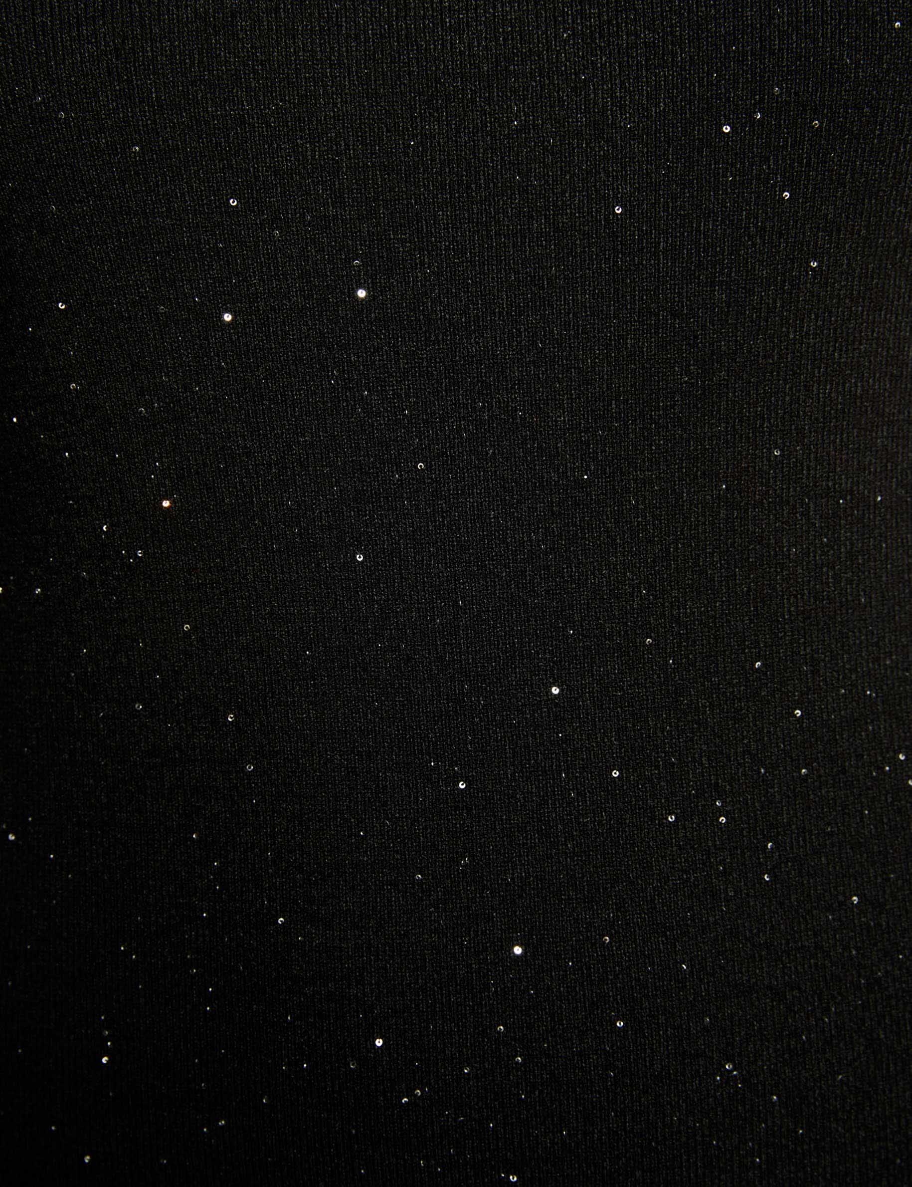 korte jurk met strass zwart vrouw null