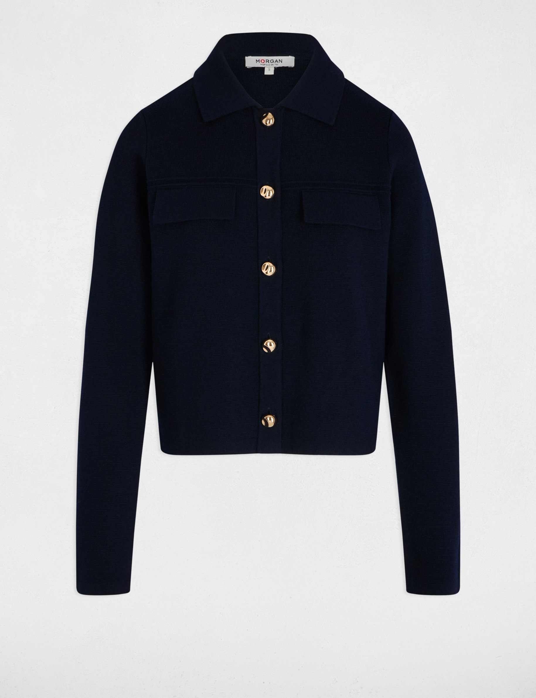 vest met lange mouwen marineblauw vrouw Vest met lange mouwen marineblauw vrouw