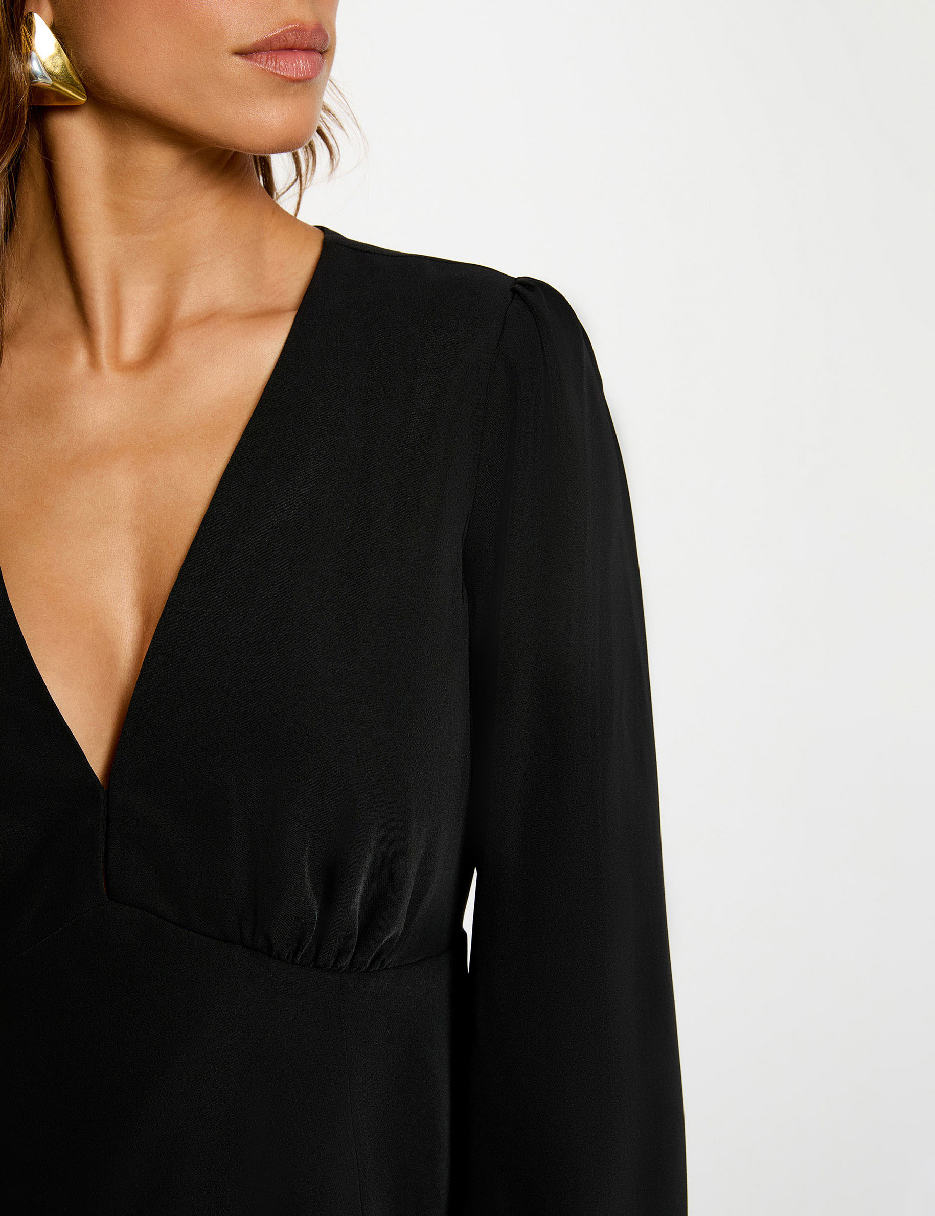 robe courte trapeze noir femme Robe courte trapèze noir femme