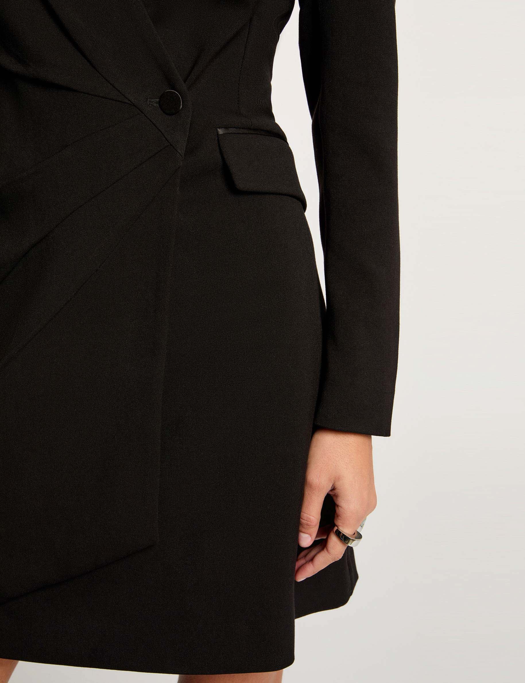 robe blazer col v noir femme Robe blazer col v noir femme