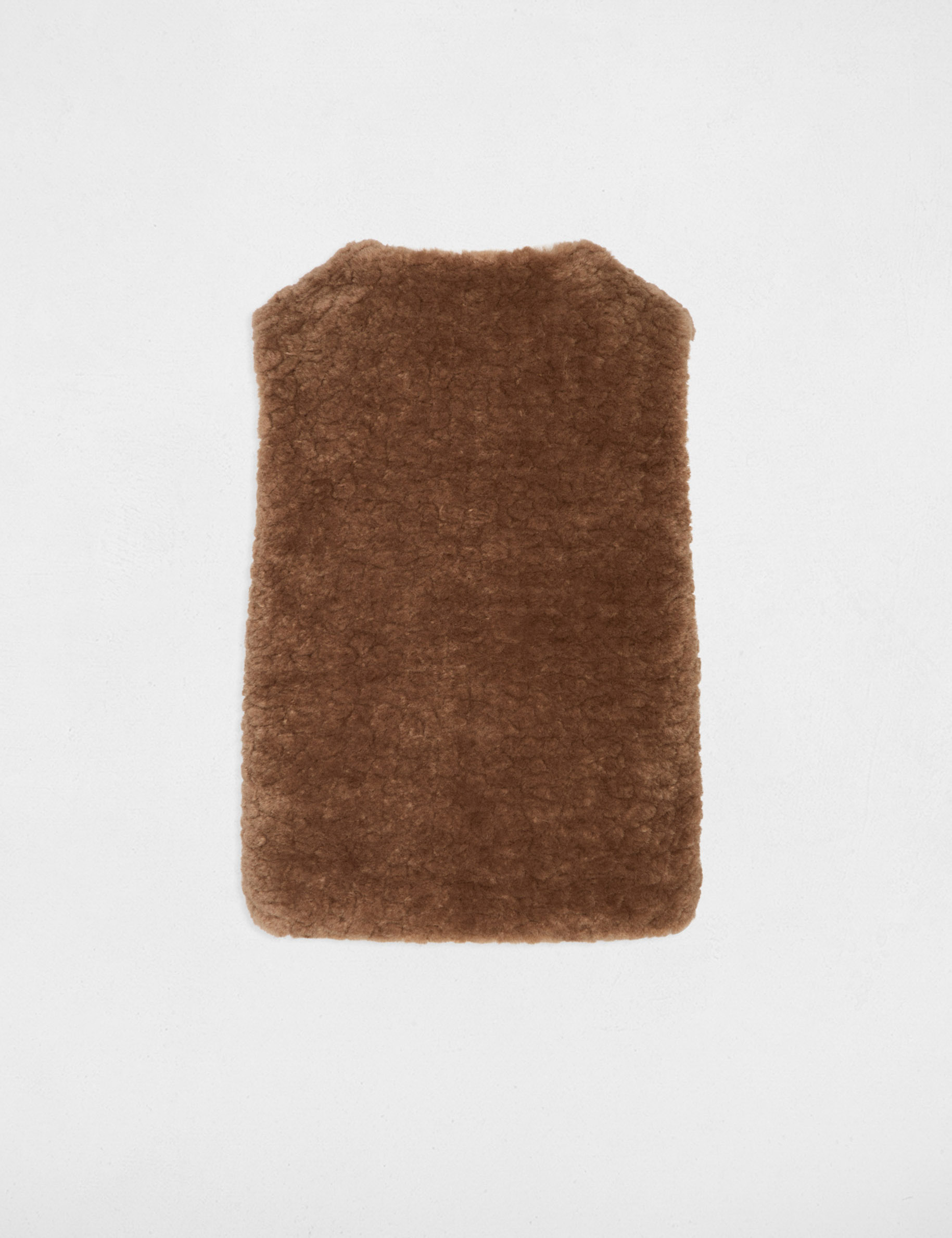 Faux-bontjes gilet bruin vrouw