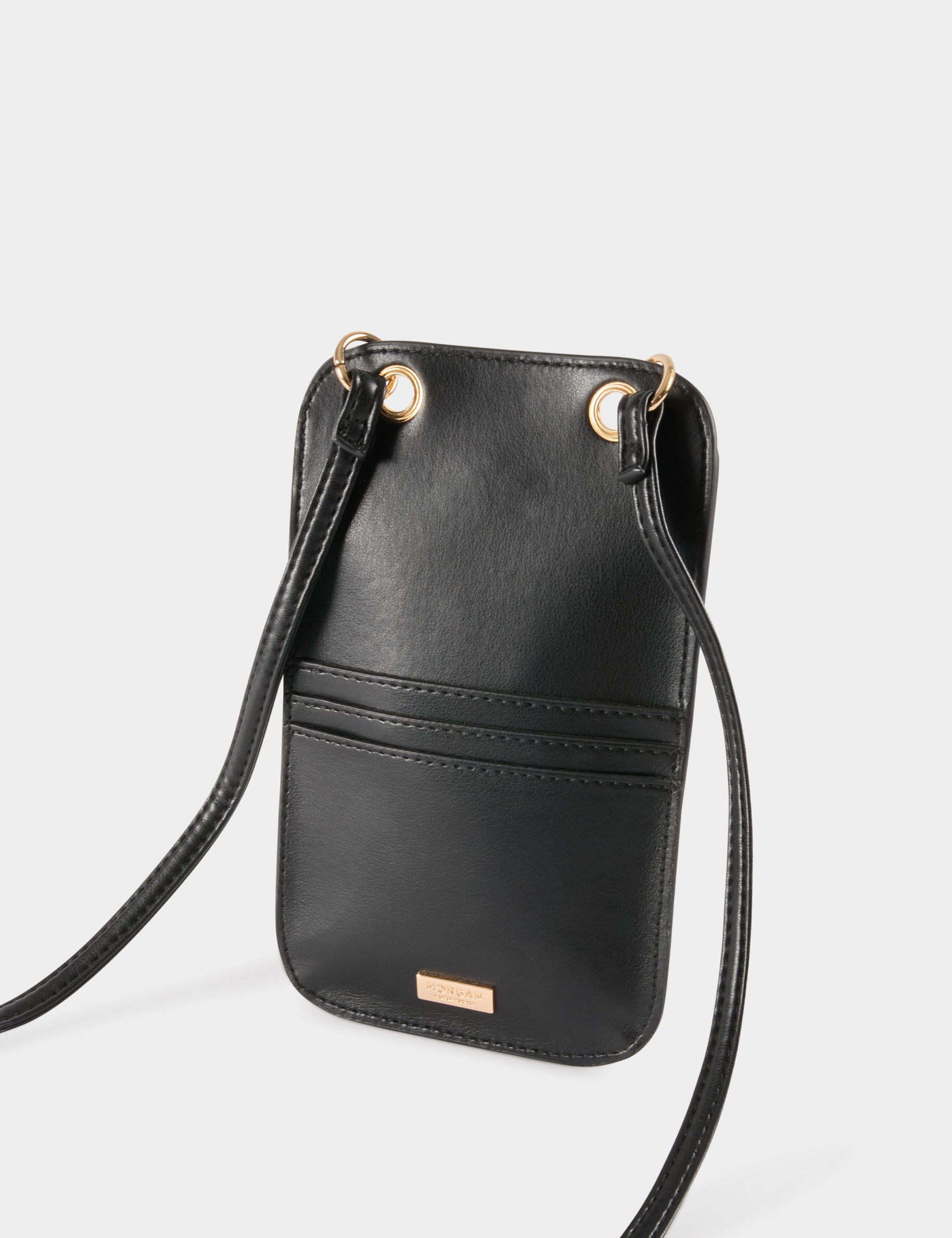 Hartvormige gesp clutch zwart vrouw