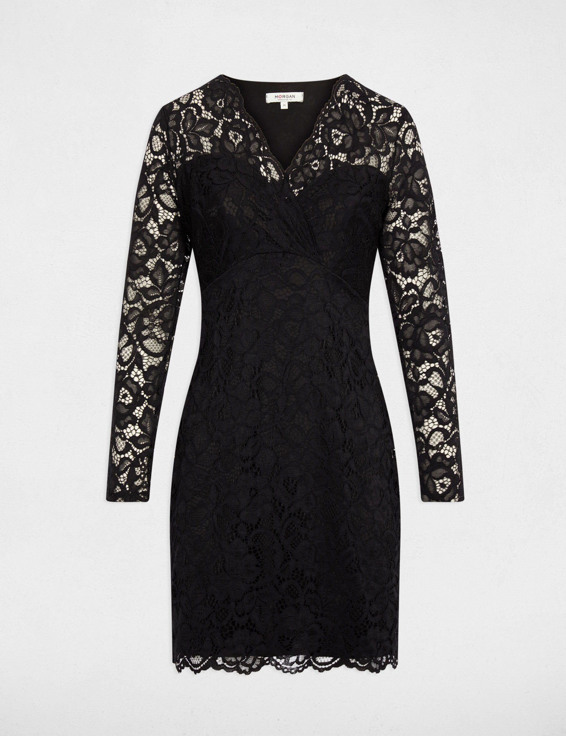 robe dentelle col v noir femme Robe dentelle col v noir femme