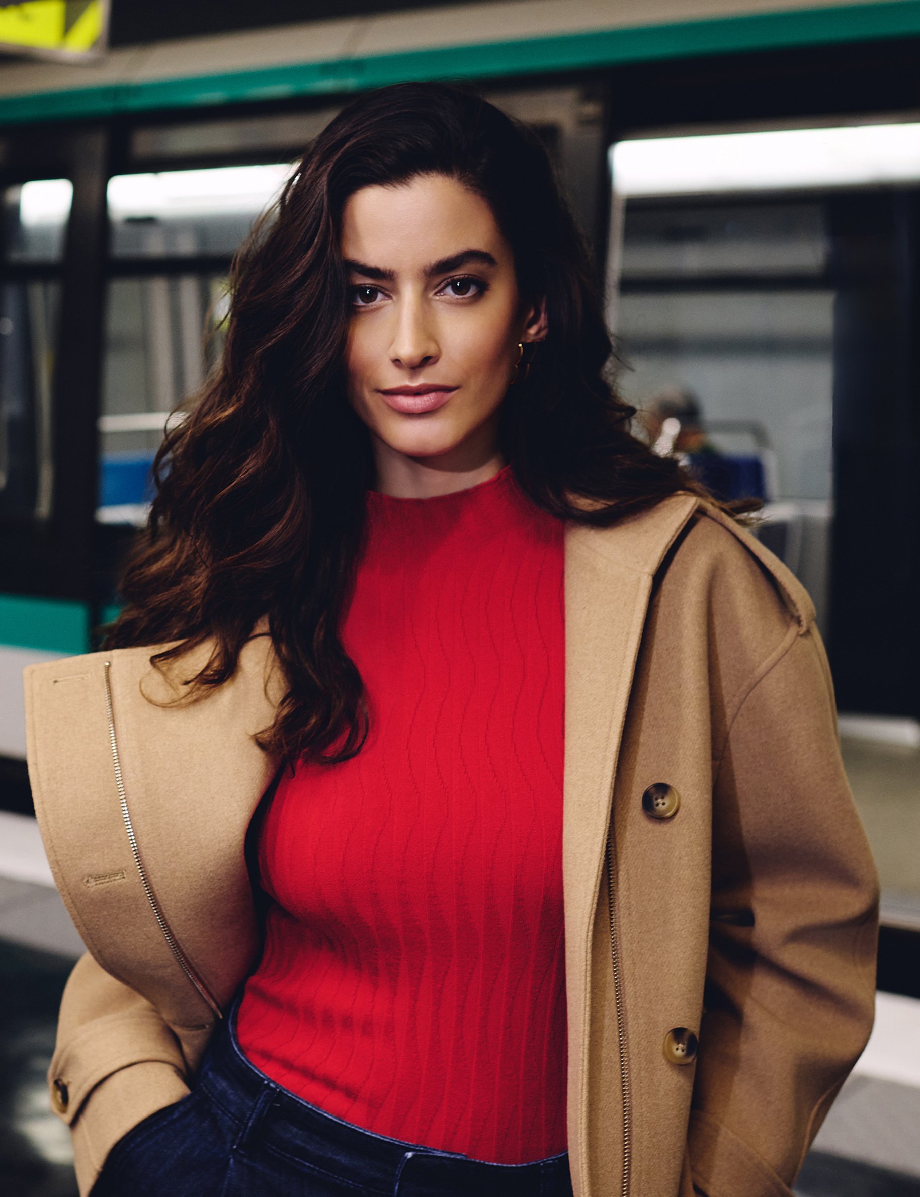 pull col montant rouge femme Pull col montant rouge femme