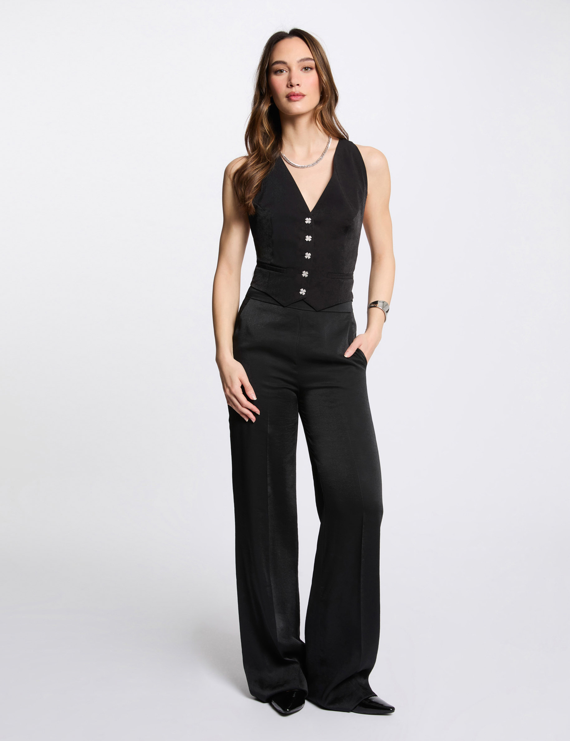 gilet sans manches noir femme Gilet sans manches noir femme