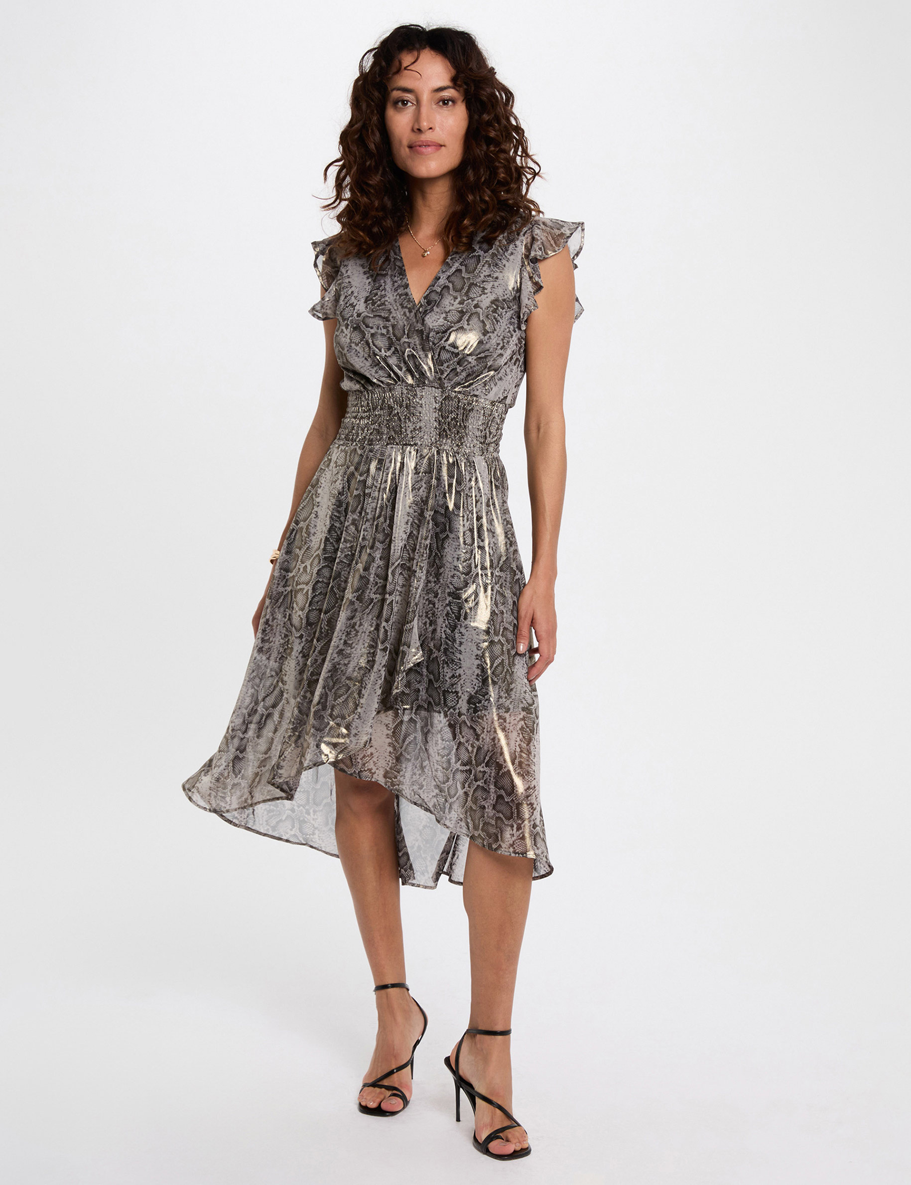 Robe longue cache c¿ur multicolore femme