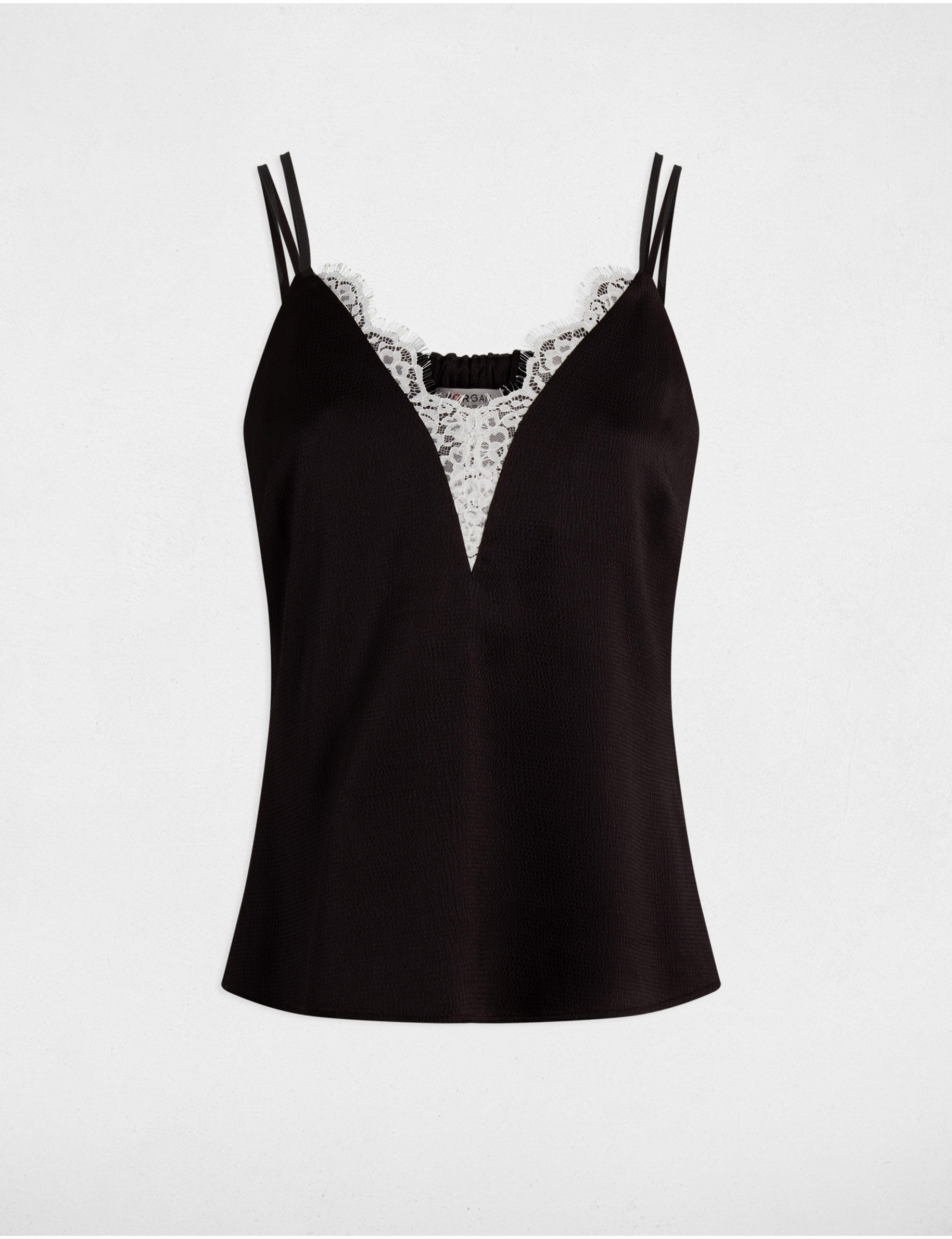 top bretelles fines noir femme Top bretelles fines noir femme