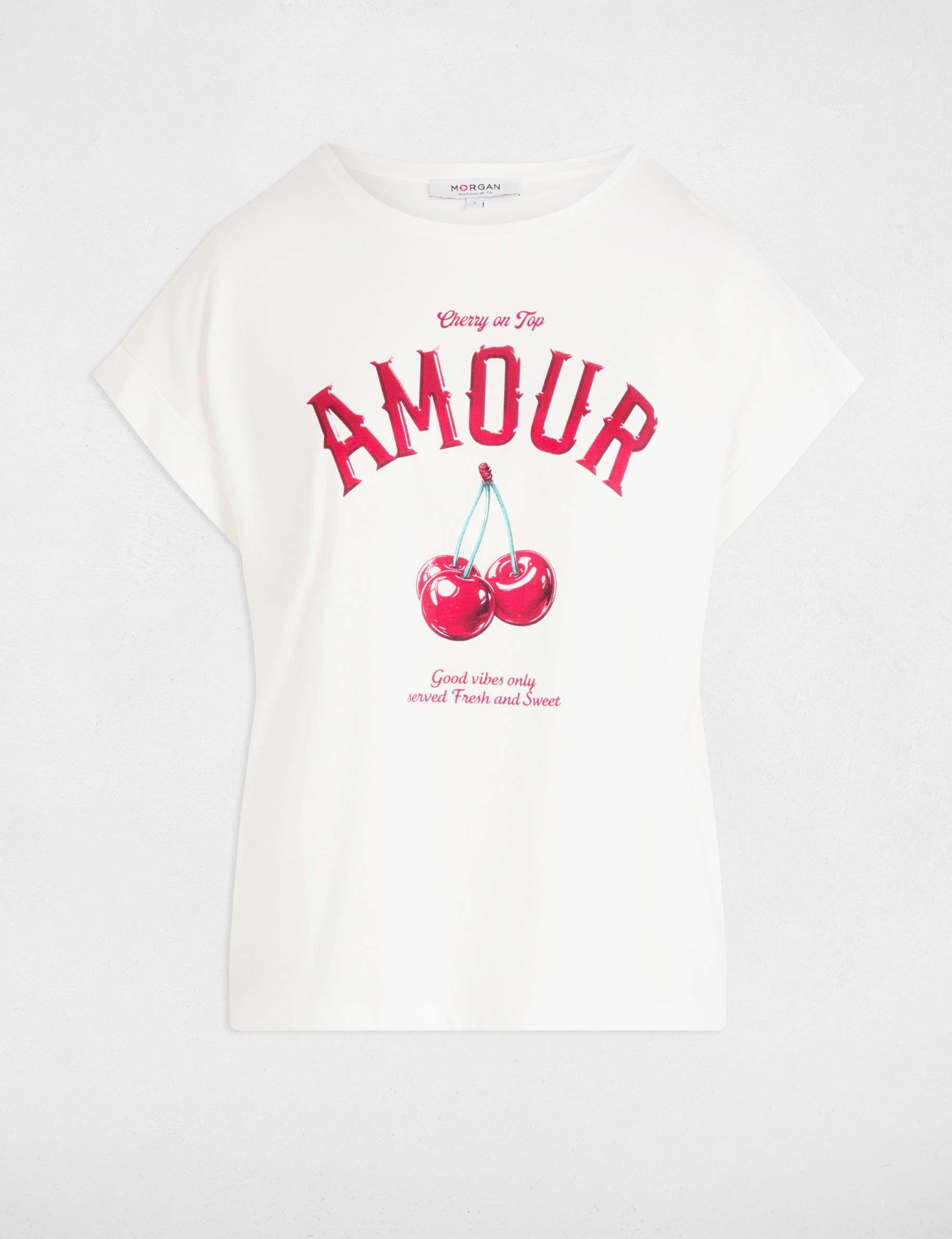 t shirt a inscription blanc femme T-shirt à inscription blanc femme