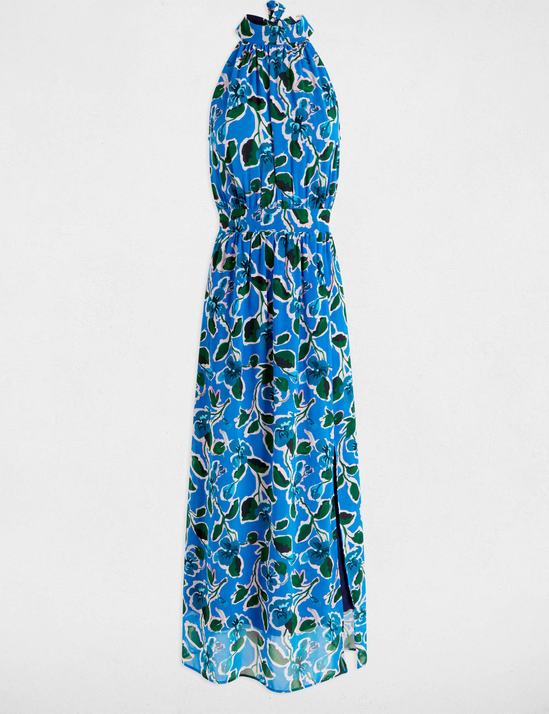 robe longue evasee imprimee multicolore femme Robe longue évasée imprimée multicolore femme