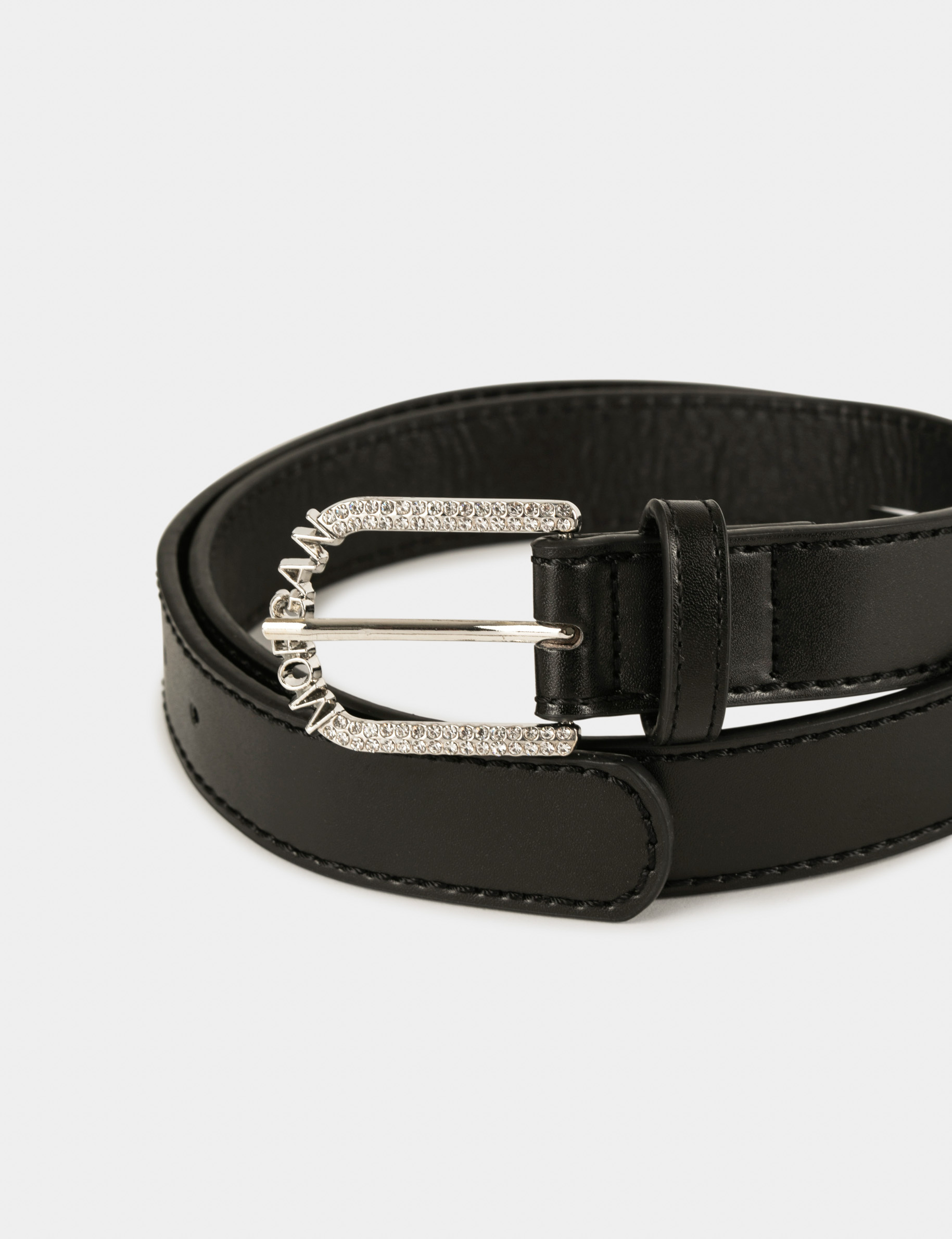Riem met &laquo; MORGAN &raquo;-gesp zwart vrouw