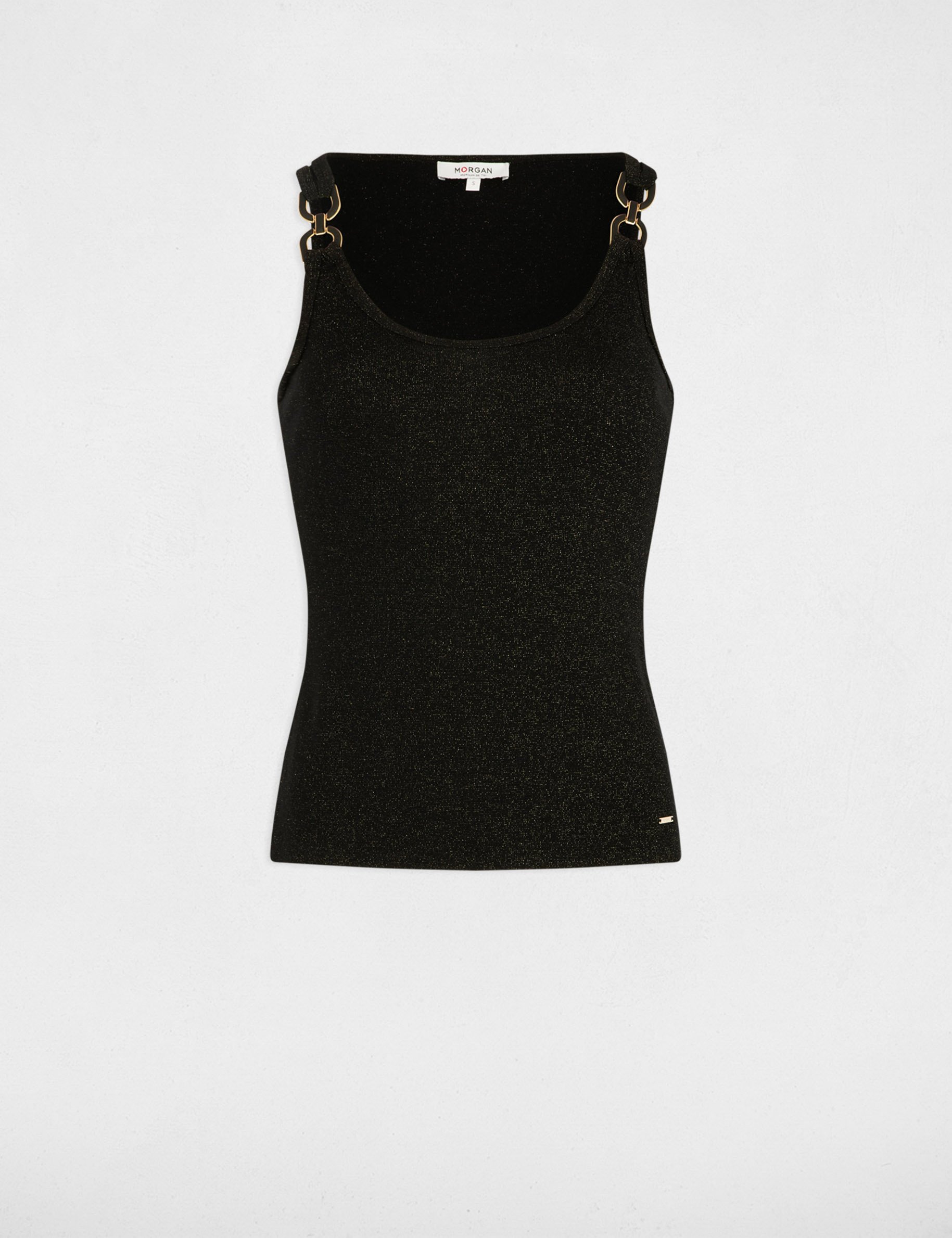 mouwloze top zwart vrouw Mouwloze top zwart vrouw