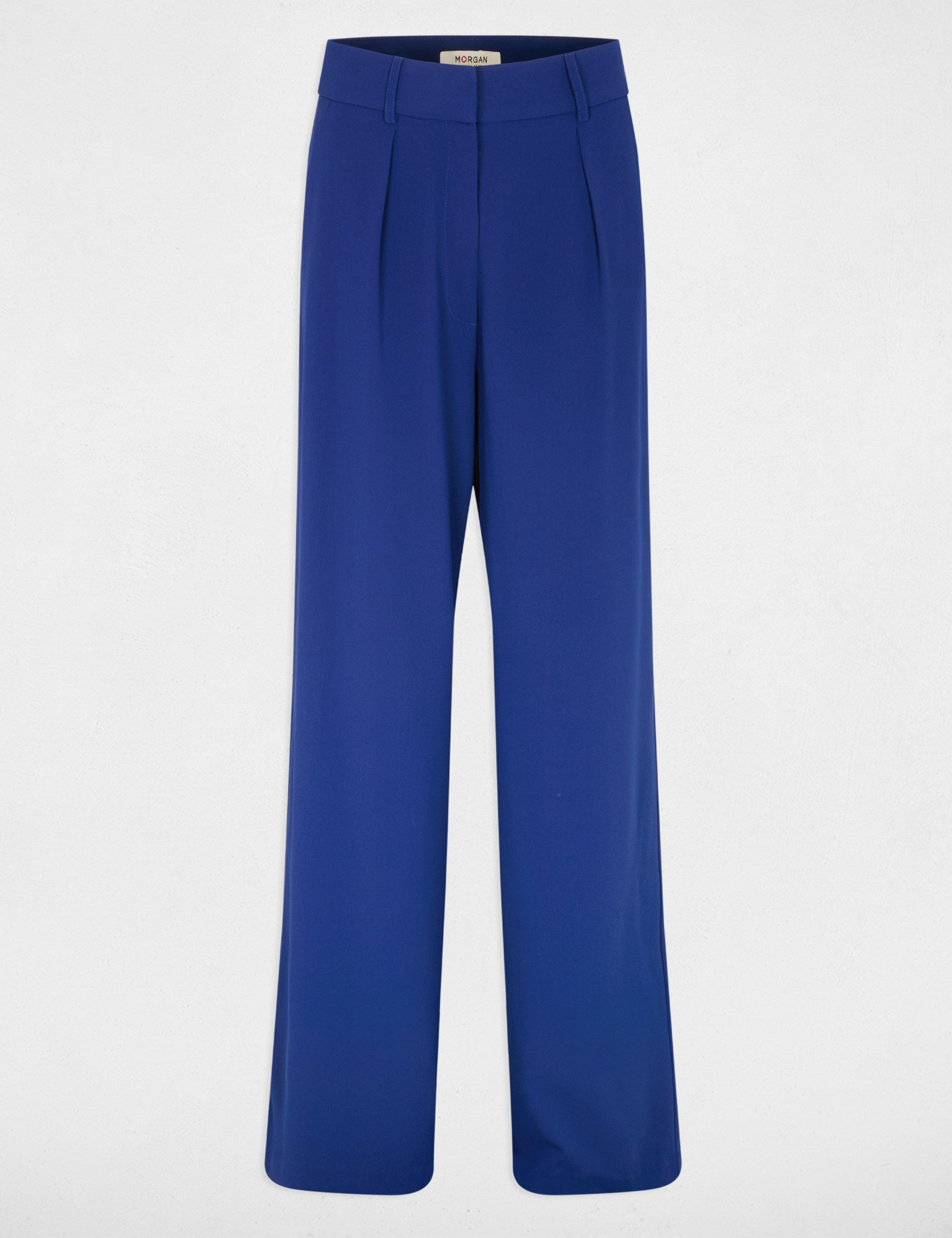Pantalon large bleu pétrole femme