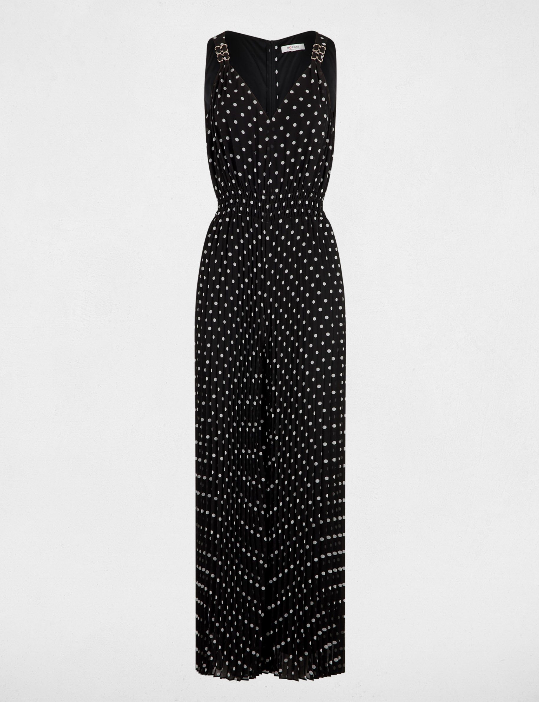 Pliss&eacute; jumpsuit meerkleurig vrouw