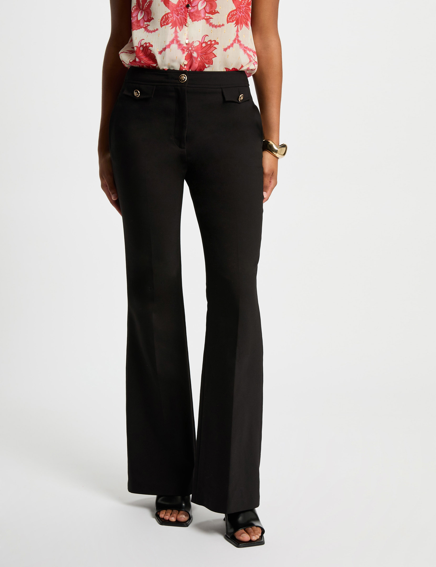 pantalon bootcut noir femme Pantalon bootcut noir femme