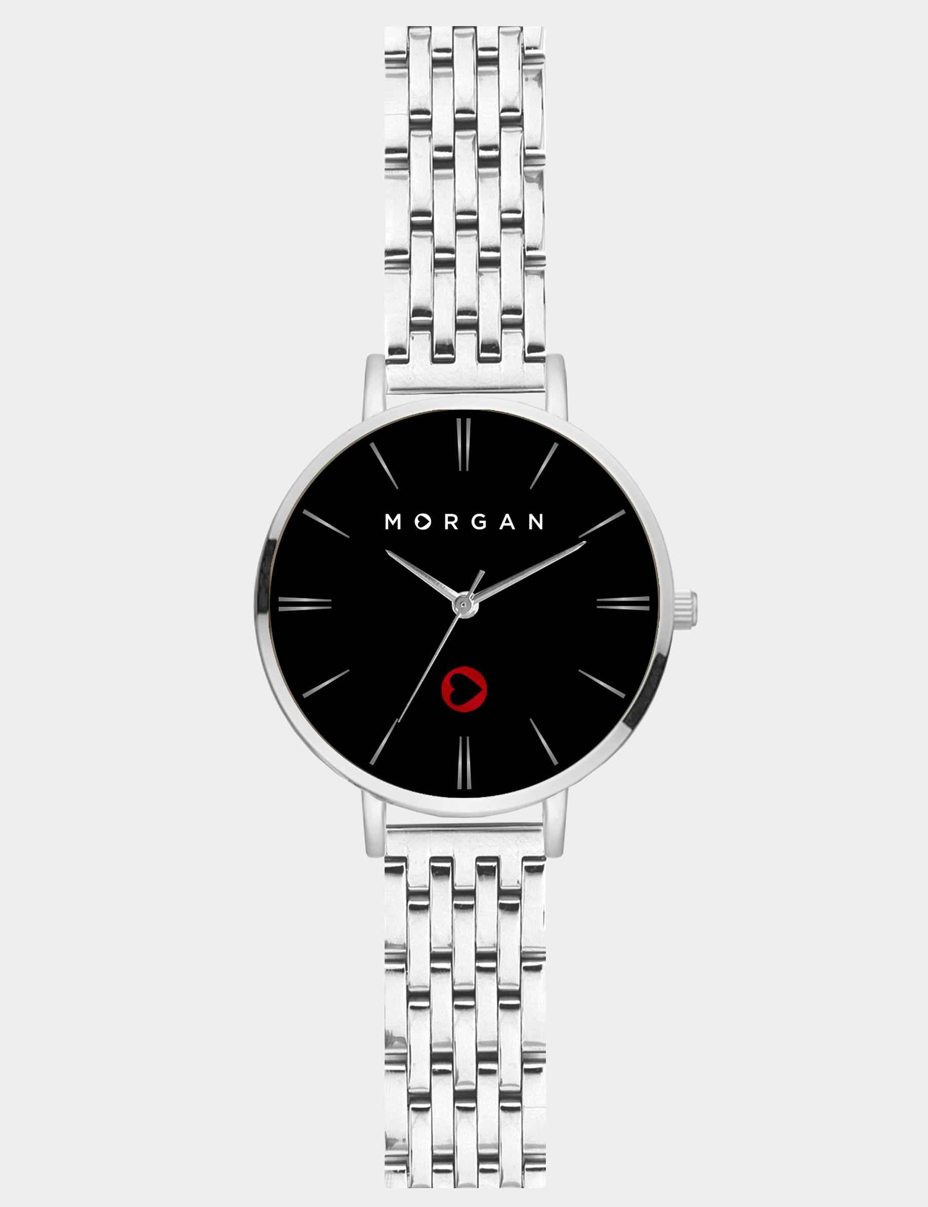 Montre couleur argent femme