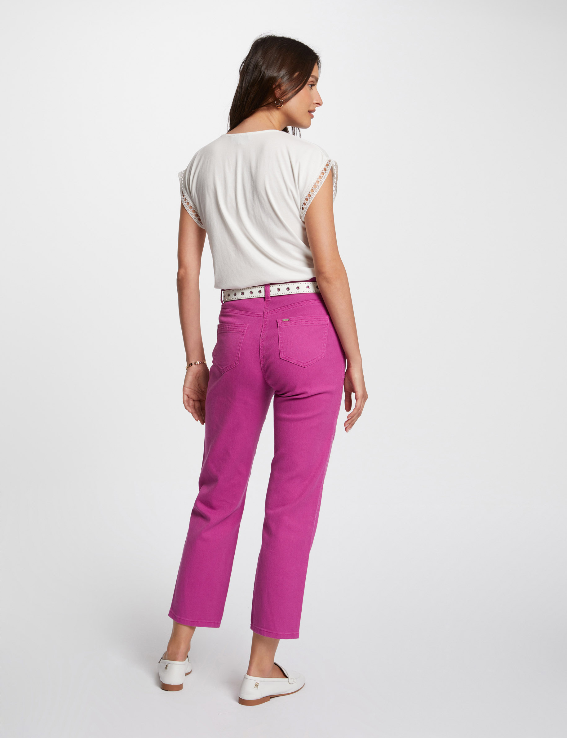 Jeans femme rose deals