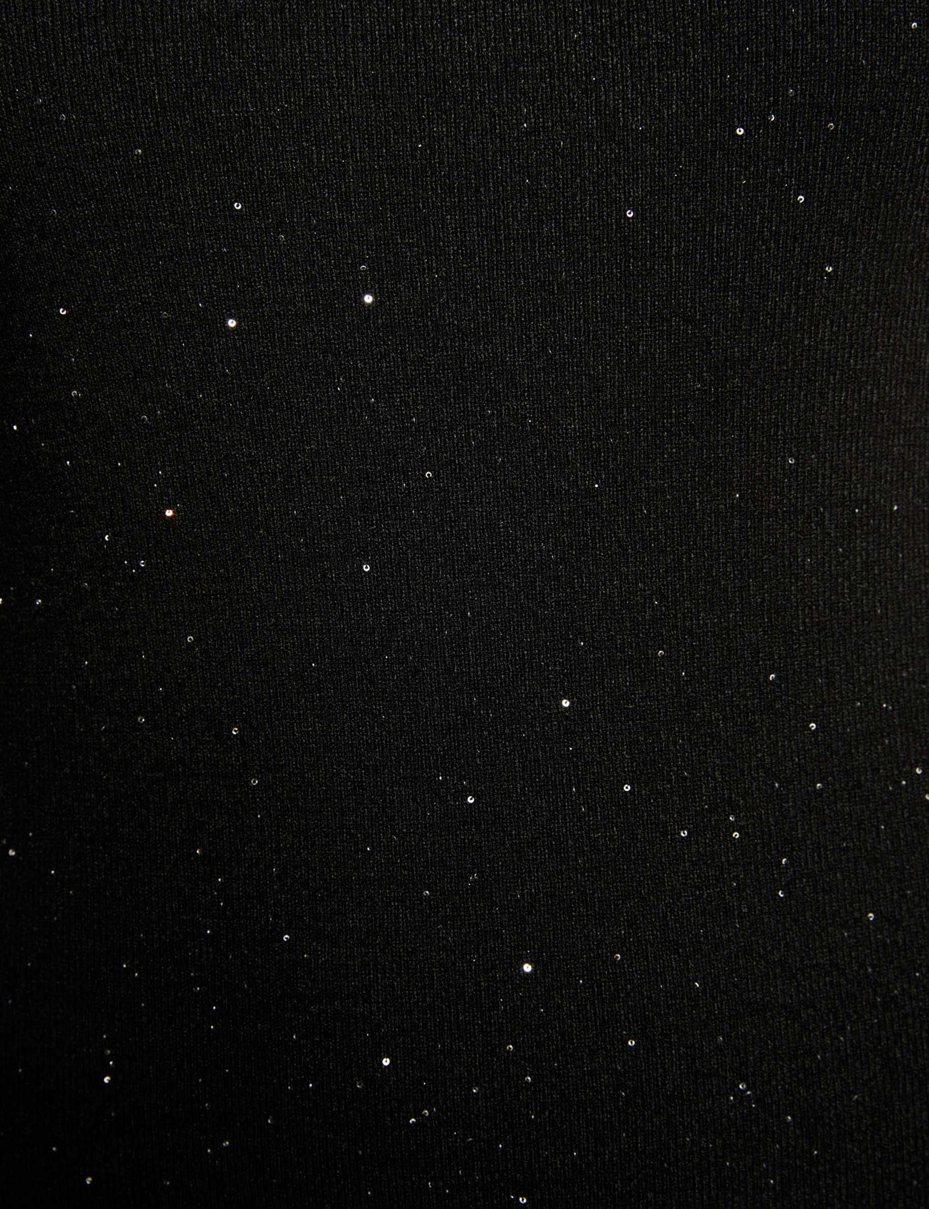 korte jurk met strass zwart vrouw null