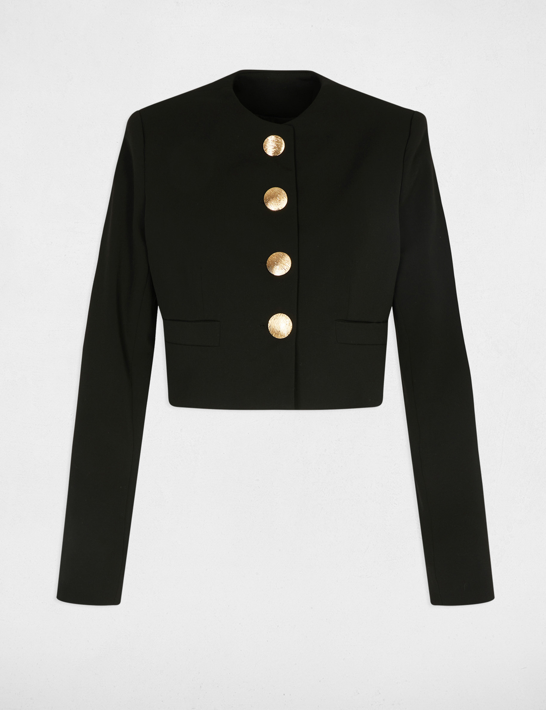 Veste courte noir femme