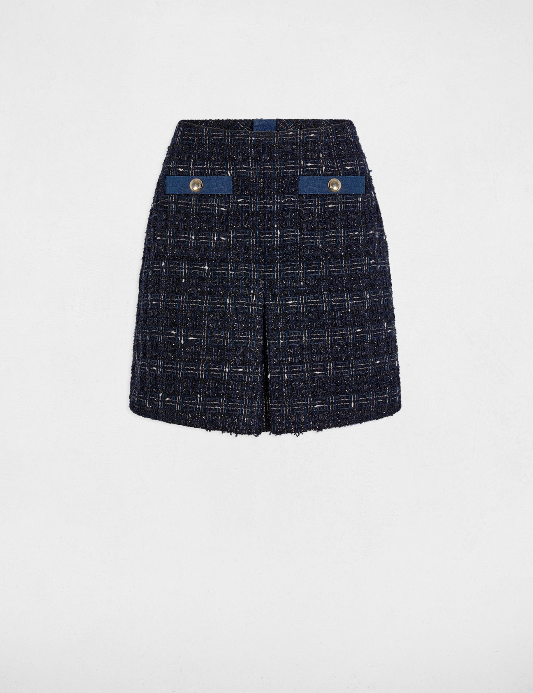 Nauwsluitende korte rok meerkleurig vrouw