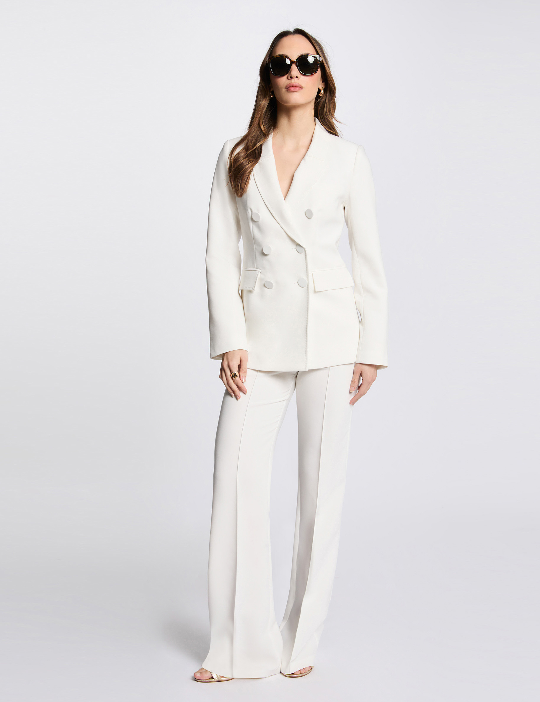blazer boutonnee blanc femme Blazer boutonnée blanc femme