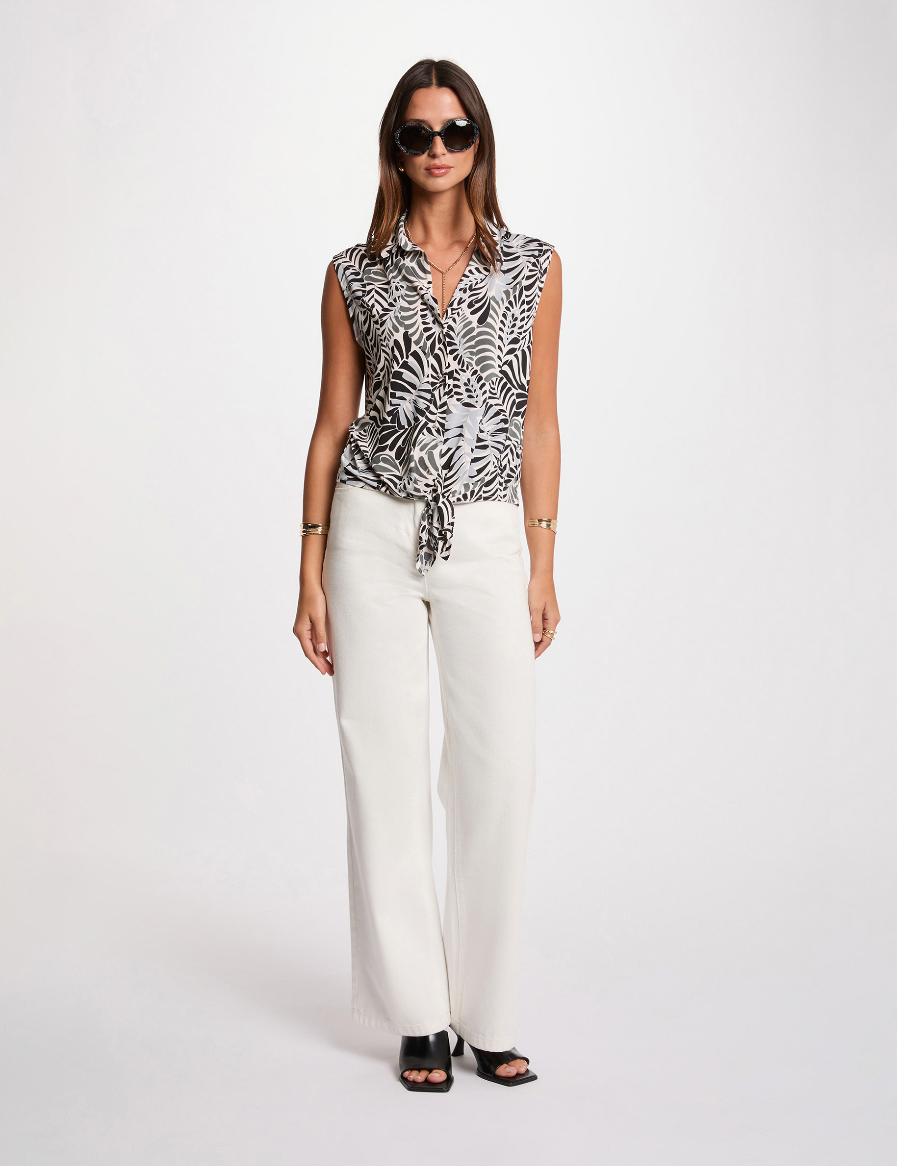 debardeur sans manches multicolore femme Débardeur sans manches multicolore femme