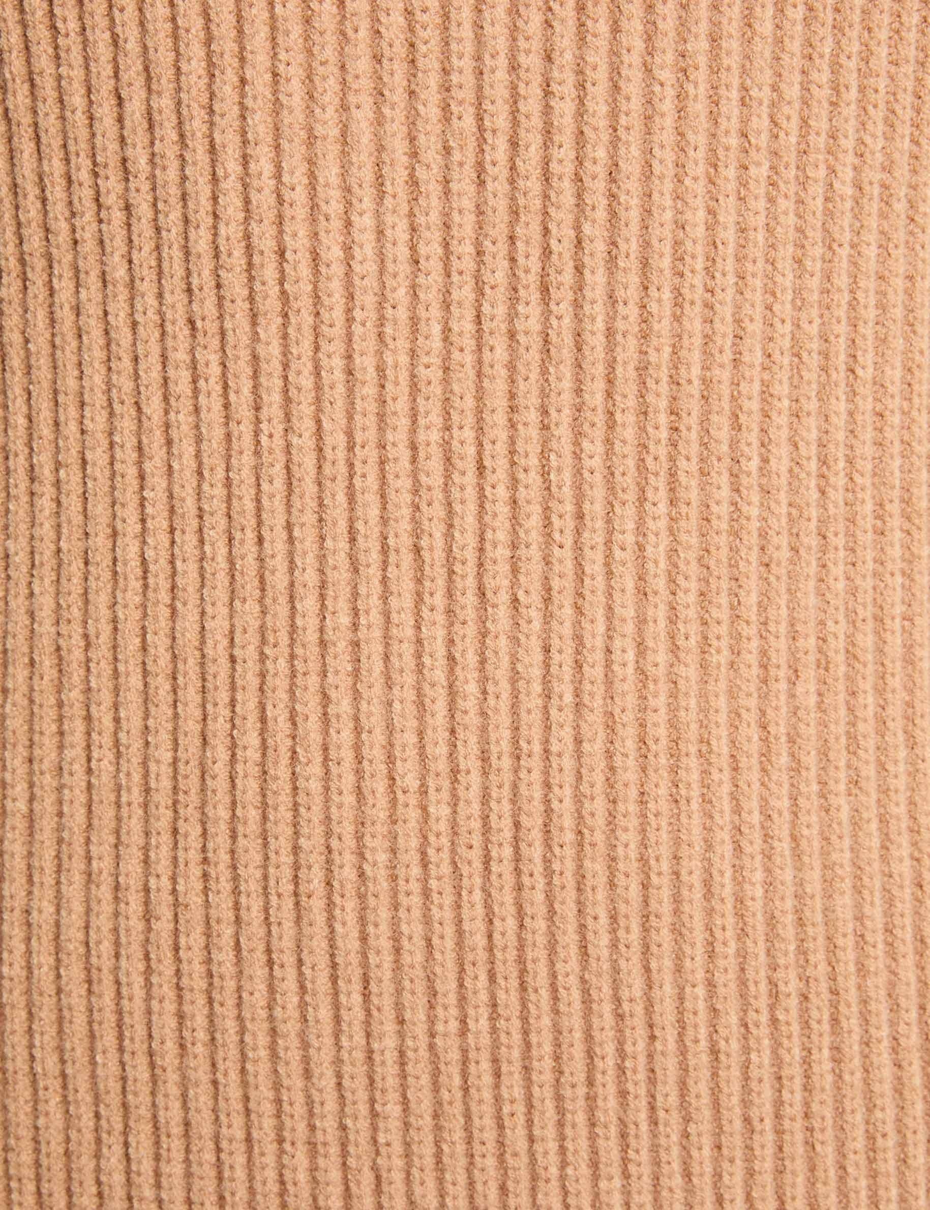 robe courte tricot beige femme null
