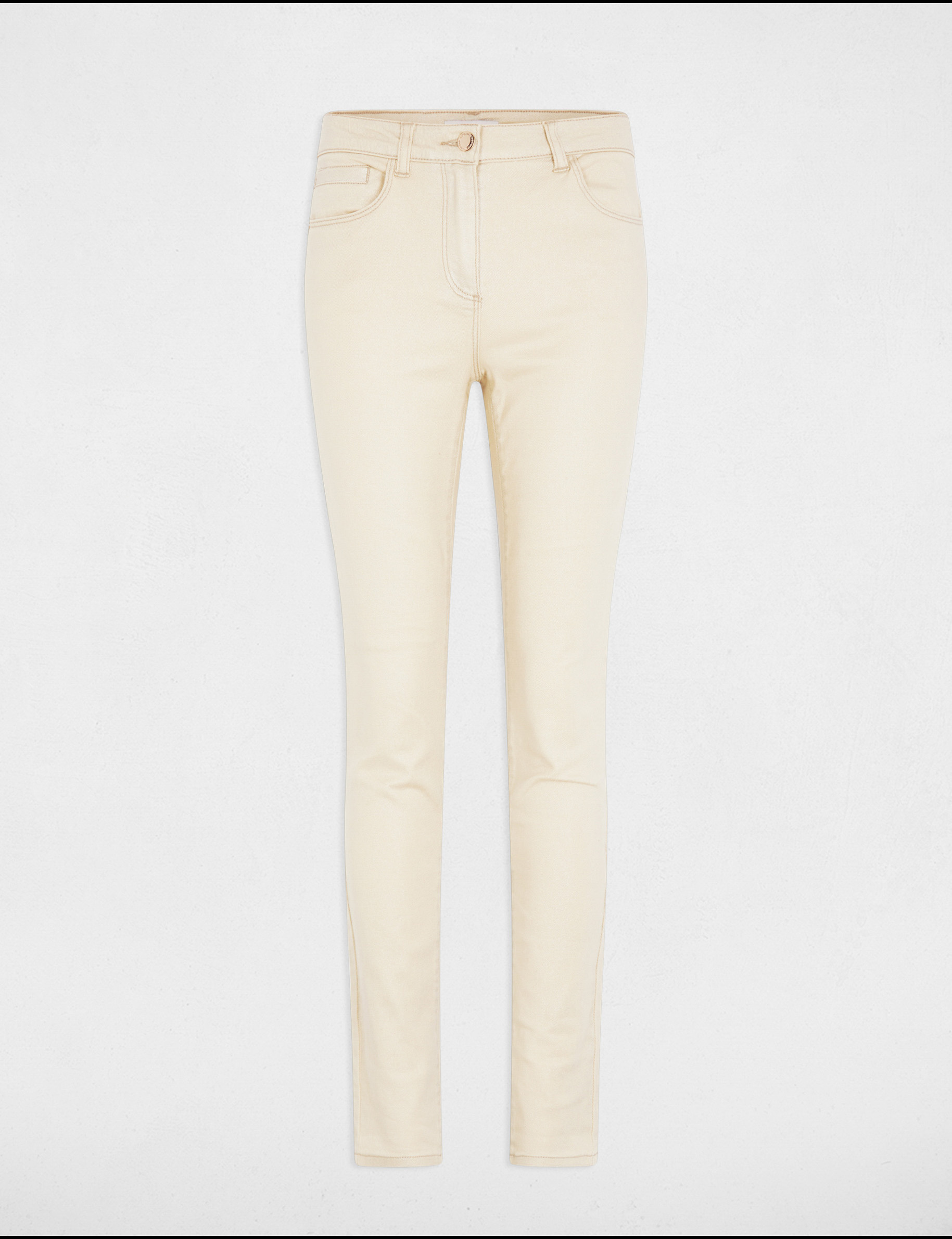 jeans slim irise ivoire femme Jeans slim irisé ivoire femme