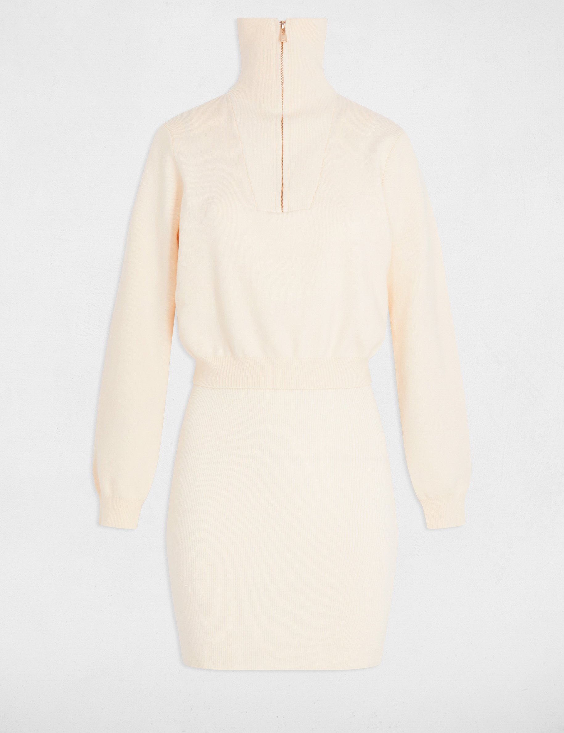 robe courte effet 2 en 1 ivoire femme Robe courte effet 2-en-1 ivoire femme